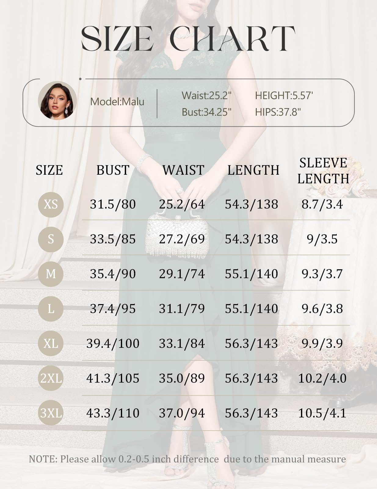 Robe Longue de Soirée Vert Foncé H