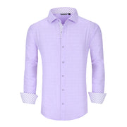 Chemise Homme  Élégante & Moderne Purple-7281 E