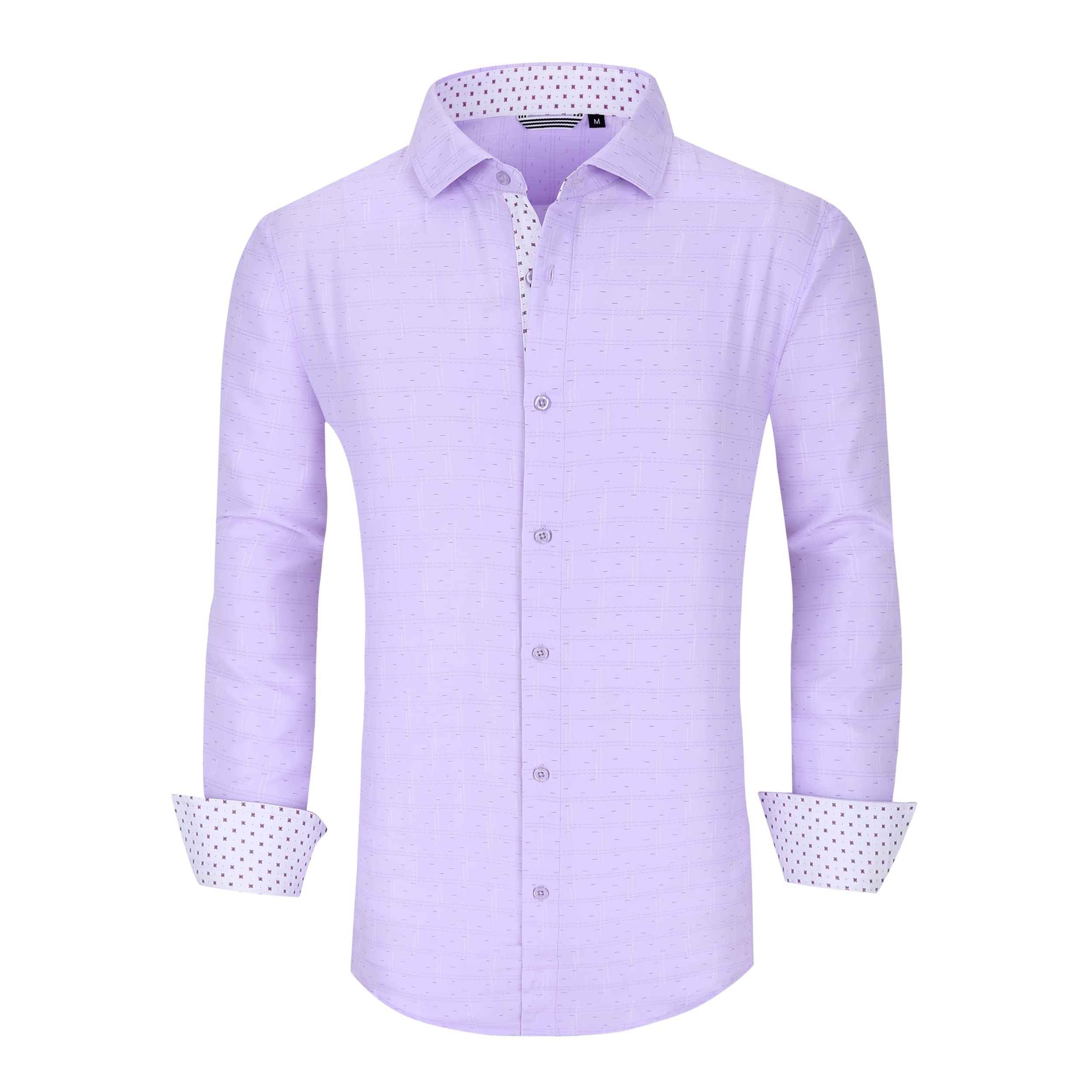 Chemise Homme  Élégante & Moderne Purple-7281 E