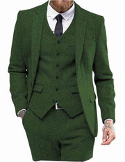Costume Homme 3 Pièces Vert J
