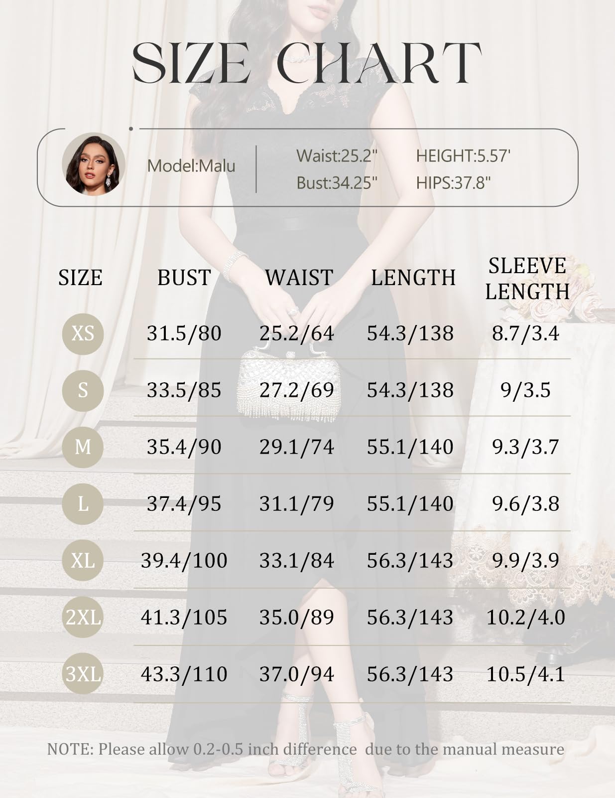 Robe Longue de Soirée Noir H