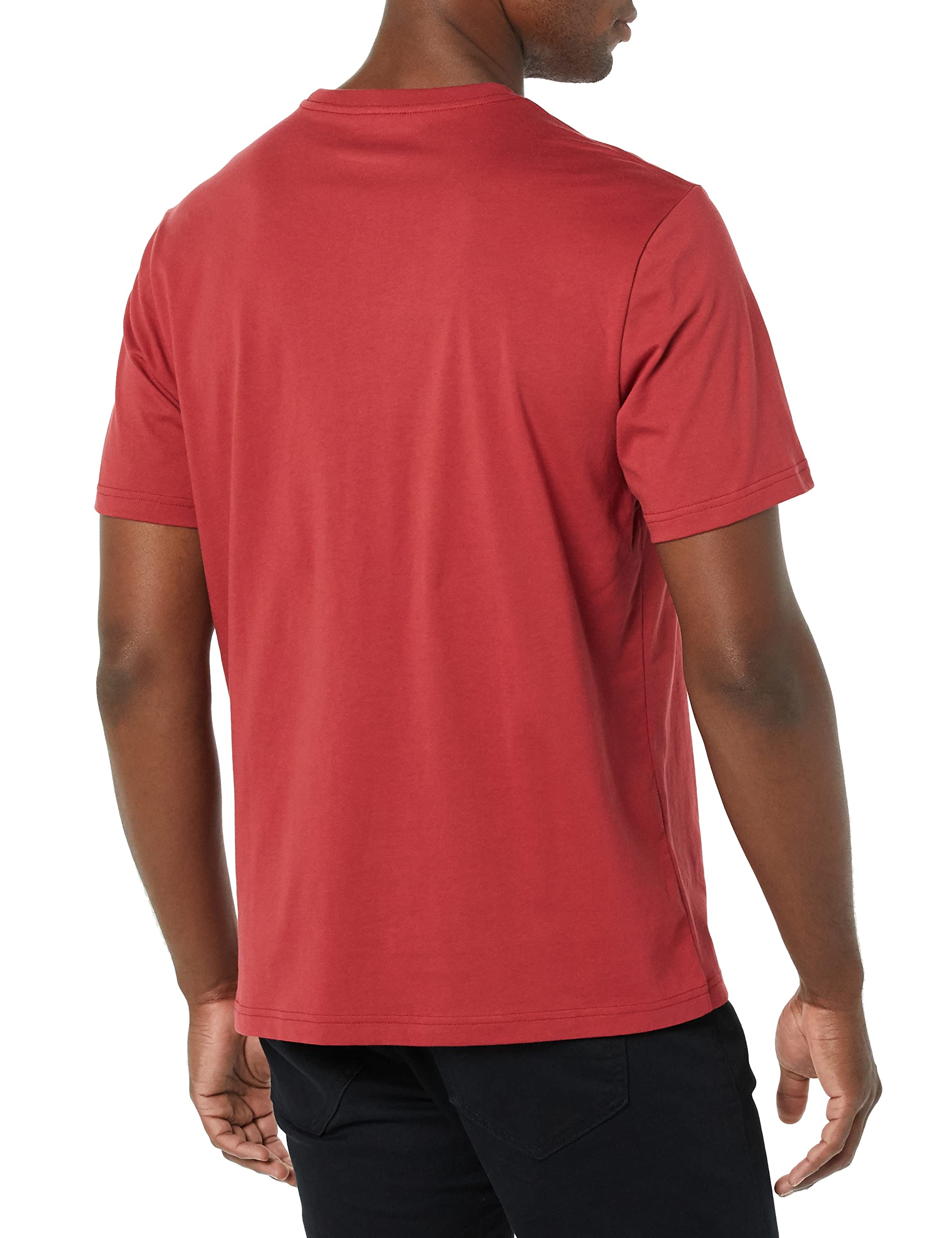 T-shirt Homme Confortable Bleu Marine Rouge Foncé I