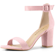 Sandales Femme à Bout Ouvert Rose Clair B