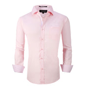 Chemise Homme Rayonne de Bambou Rose C