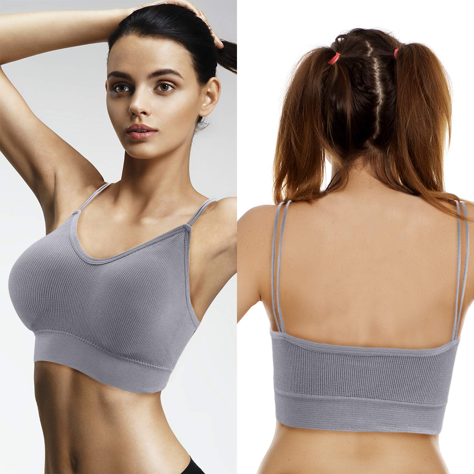 Lot de 5 Bralettes Rembourrées 3-Mélangées F