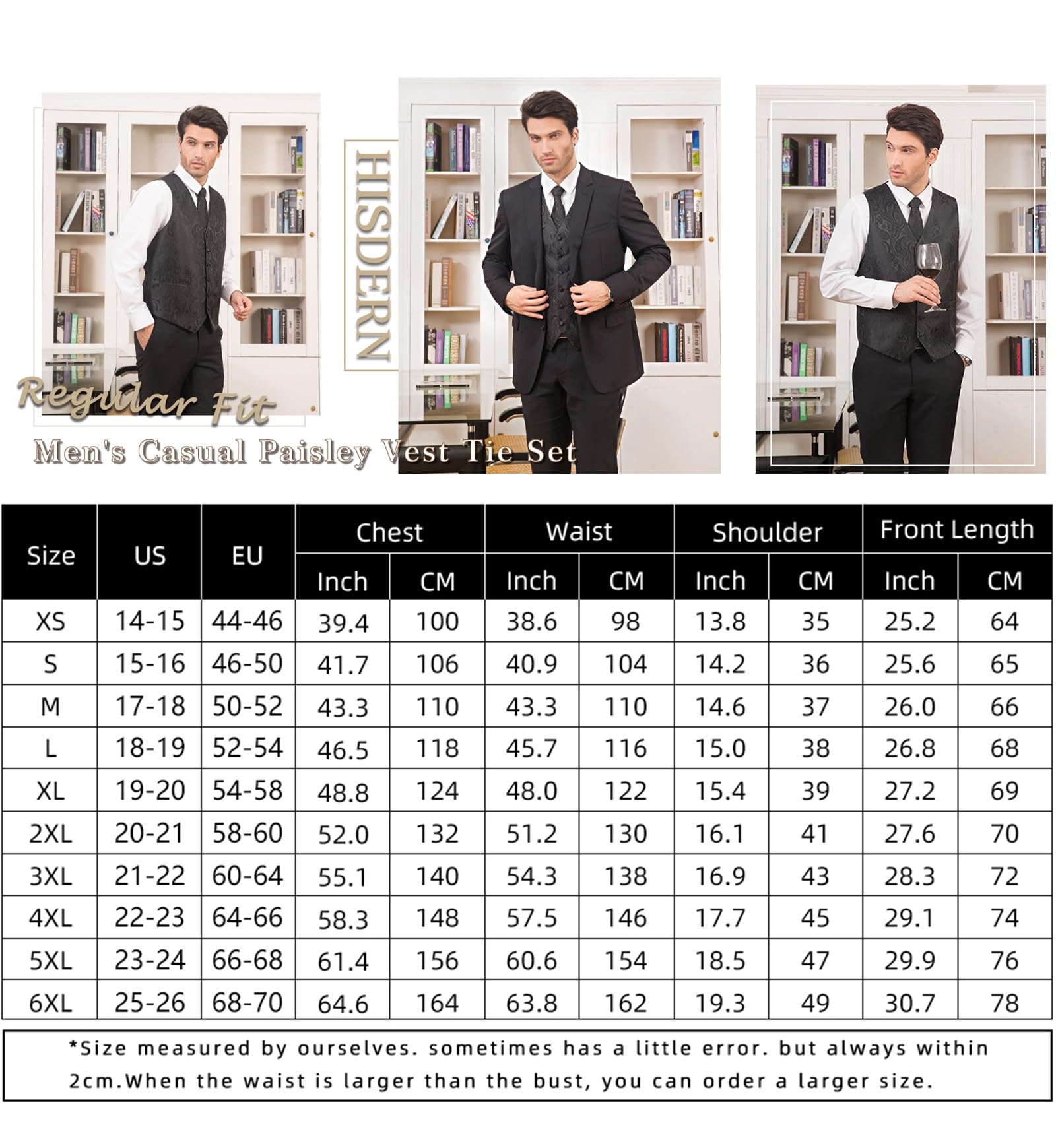 Gilet Homme plus Cravate & Pochette Or F