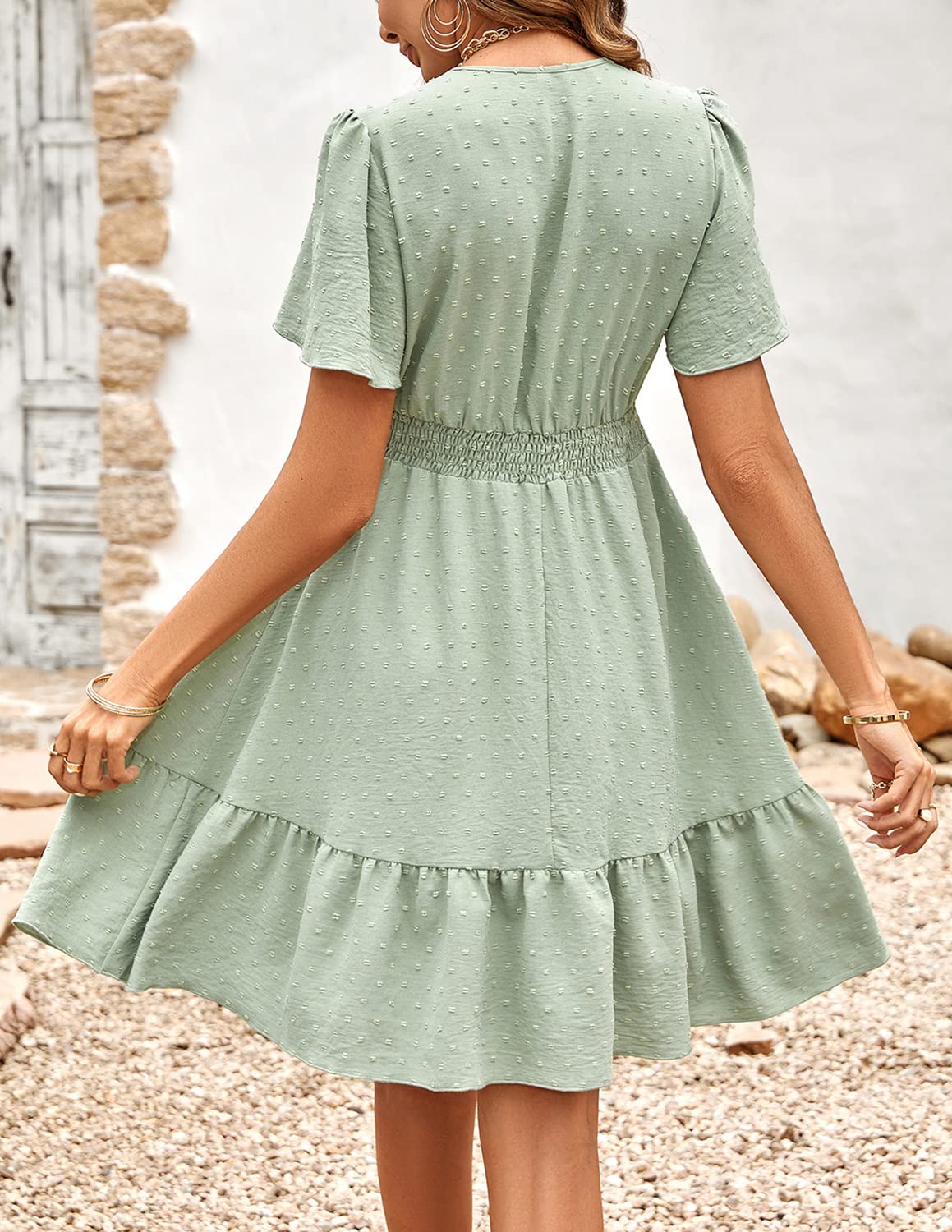 Robe d’Été Femme A-Vert I