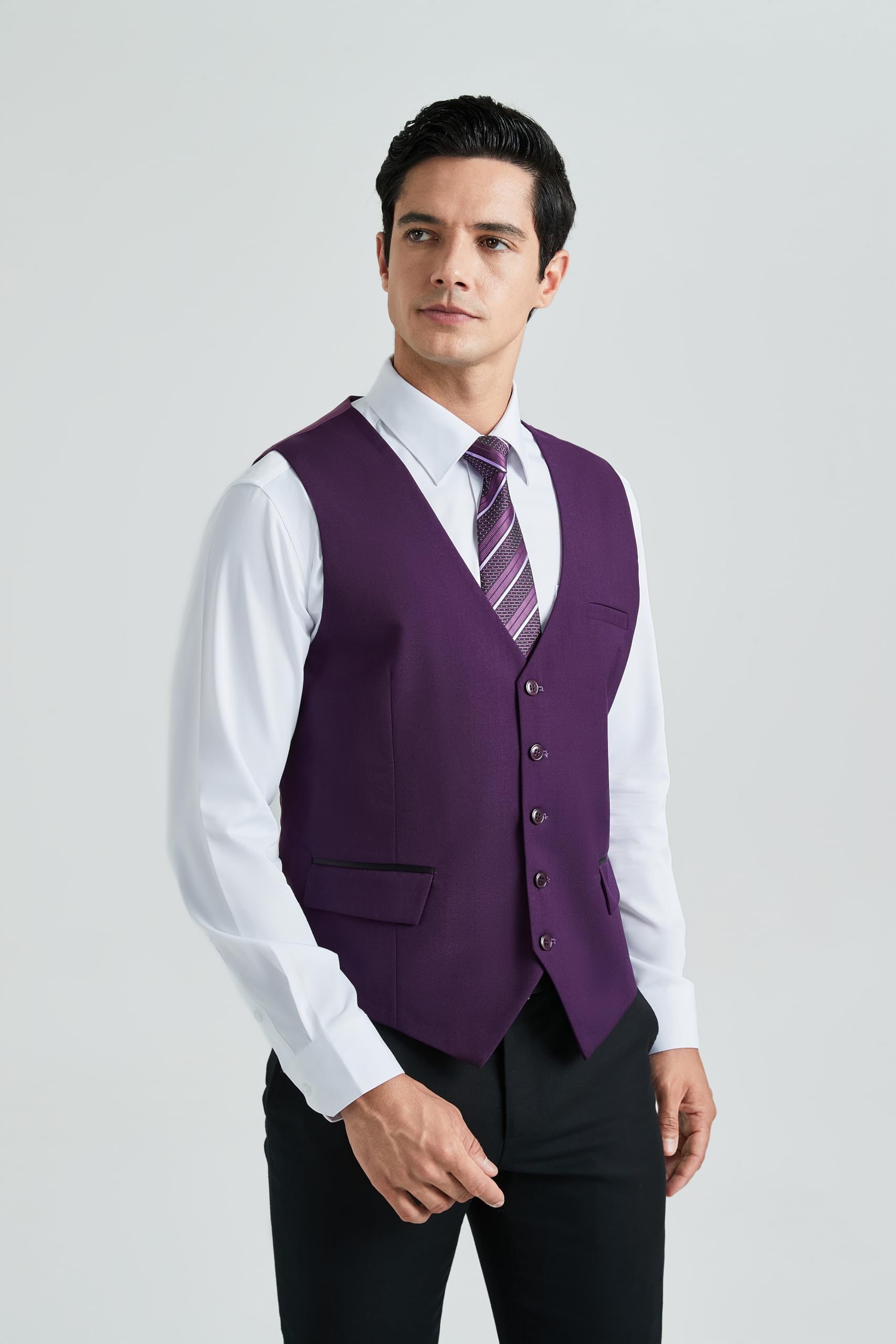 Gilet Costume Homme Pourpre D