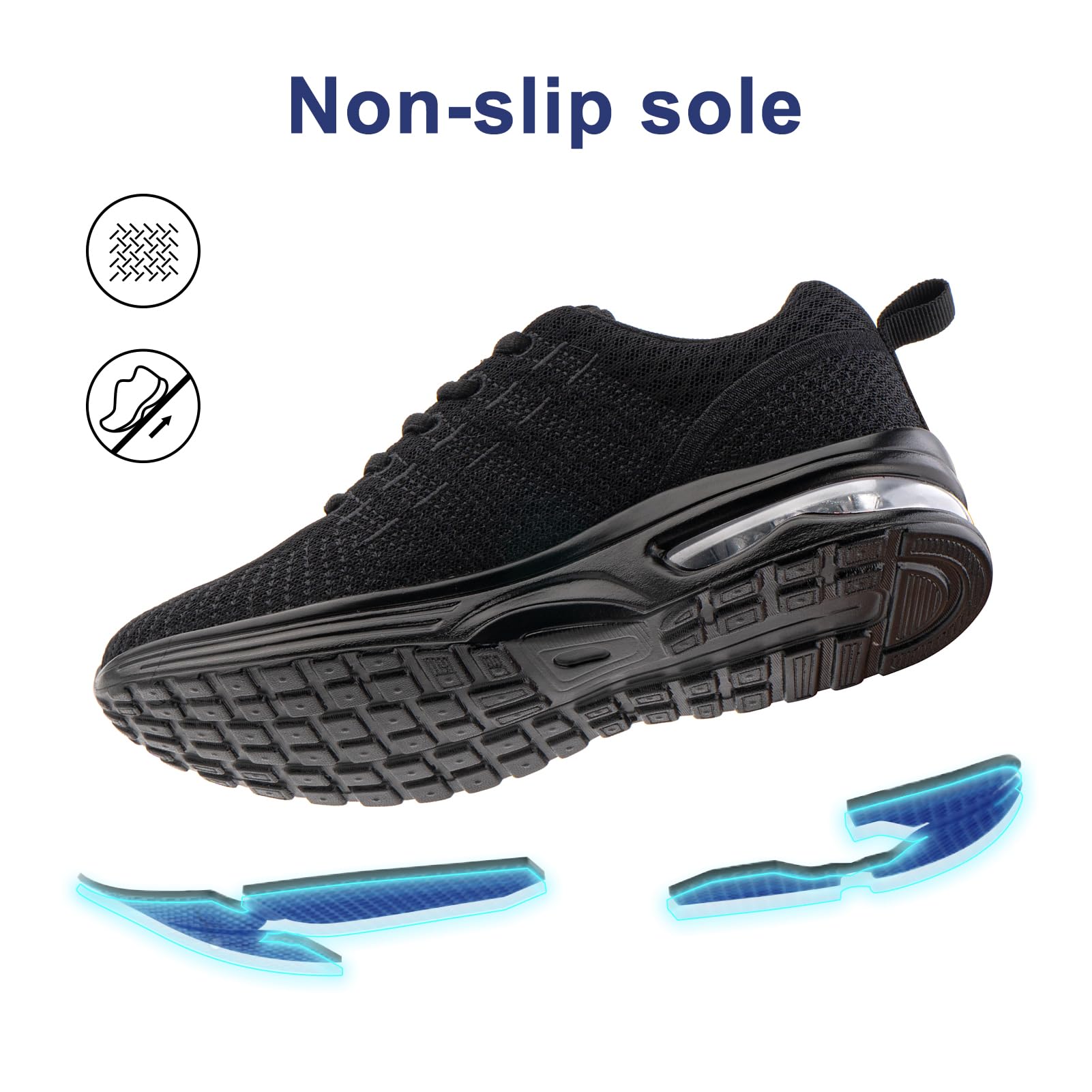 Baskets Running Femme Noir G