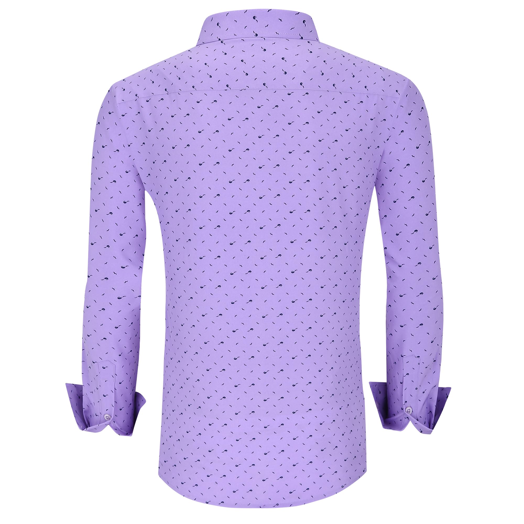 Chemise Homme  Élégante & Moderne Purple-6370 E
