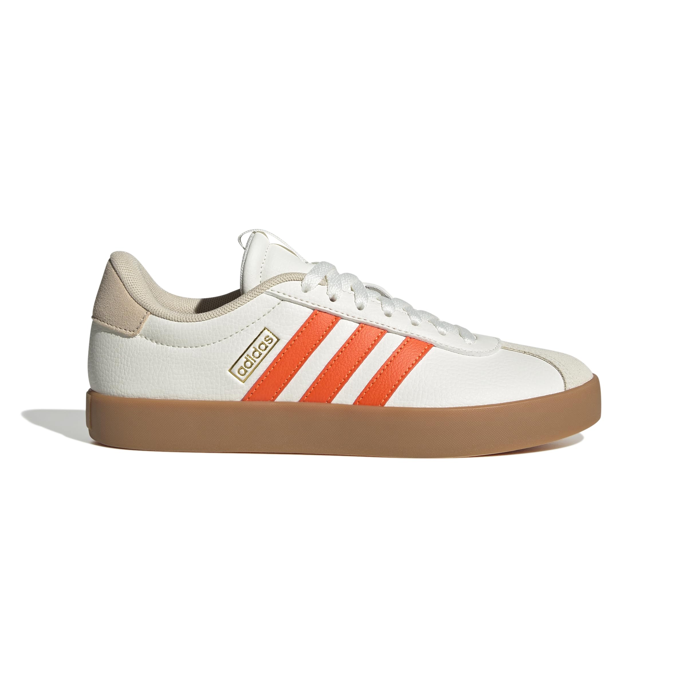 Adidas VL Court 3.0 Femme Core White Impact Orange Gold Met F