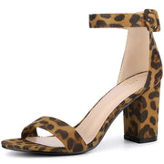 Sandales Femme à Bout Ouvert Léopard B