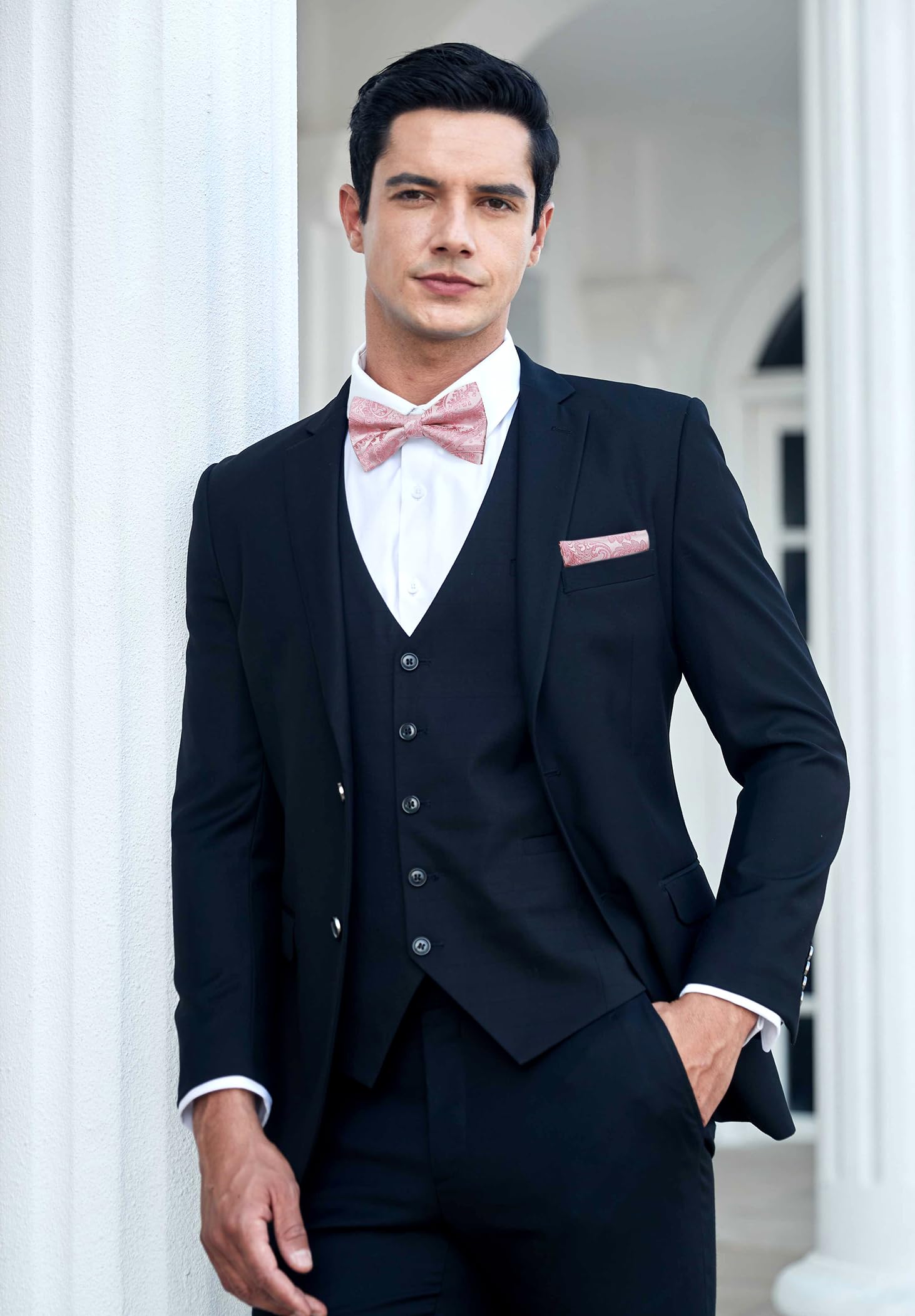 Nœud Papillon E Vieux Rose-2 G