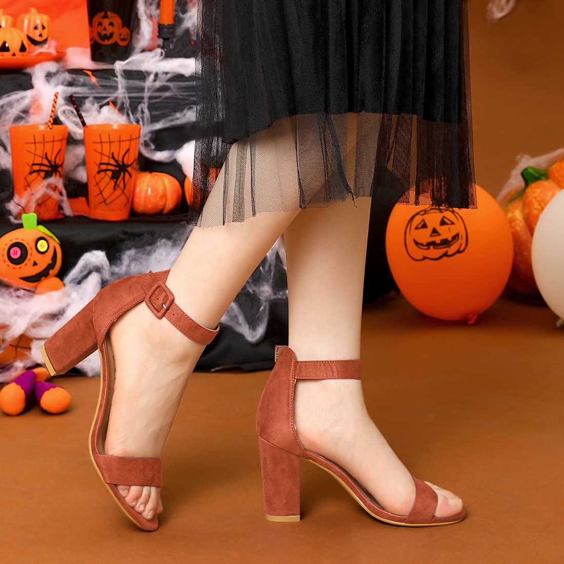 Sandales Femme à Bout Ouvert Brun B