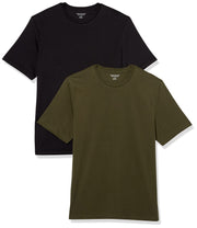 T-shirt Homme Confortable Noir Vert Olive I