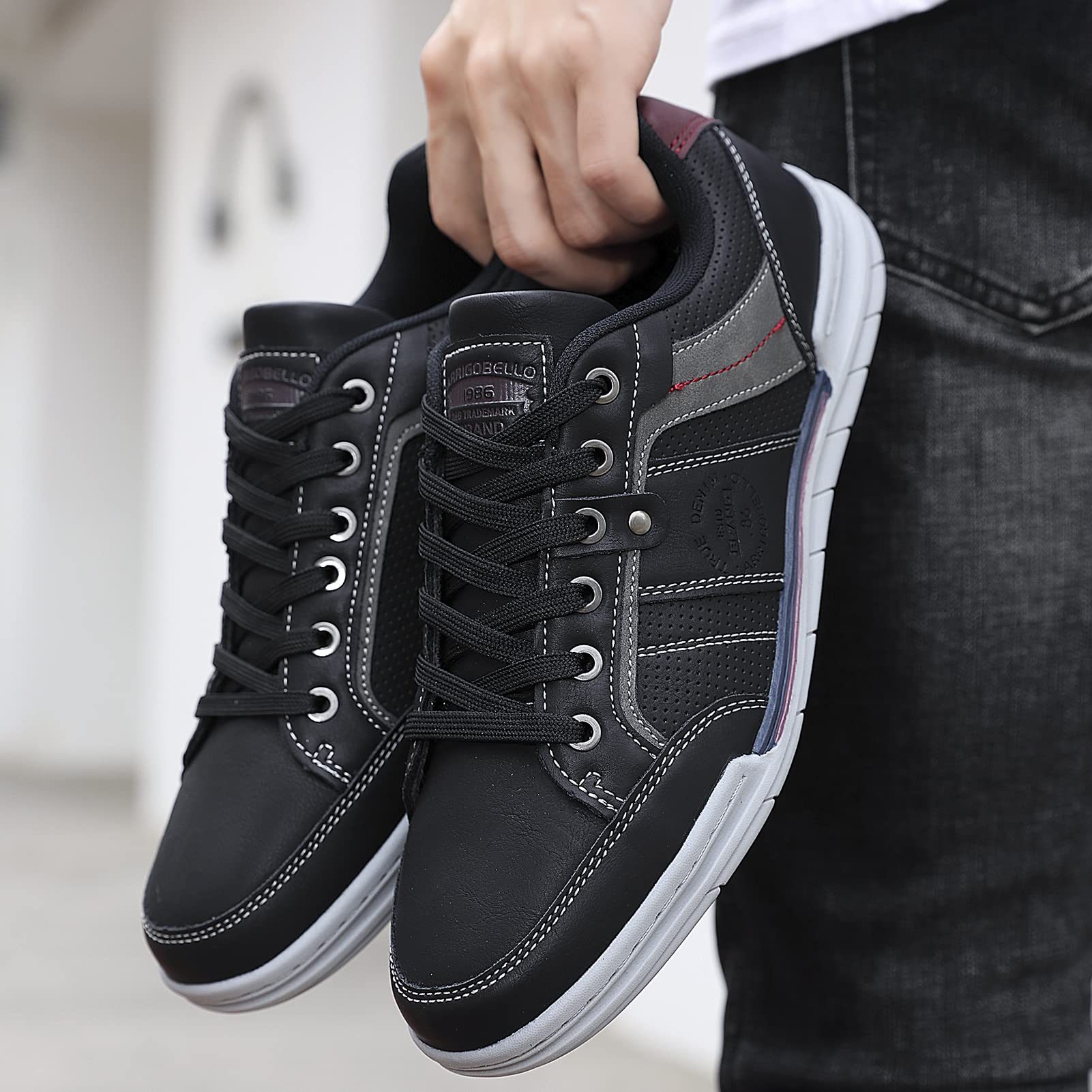 Baskets Homme Ville Casual B Noir H