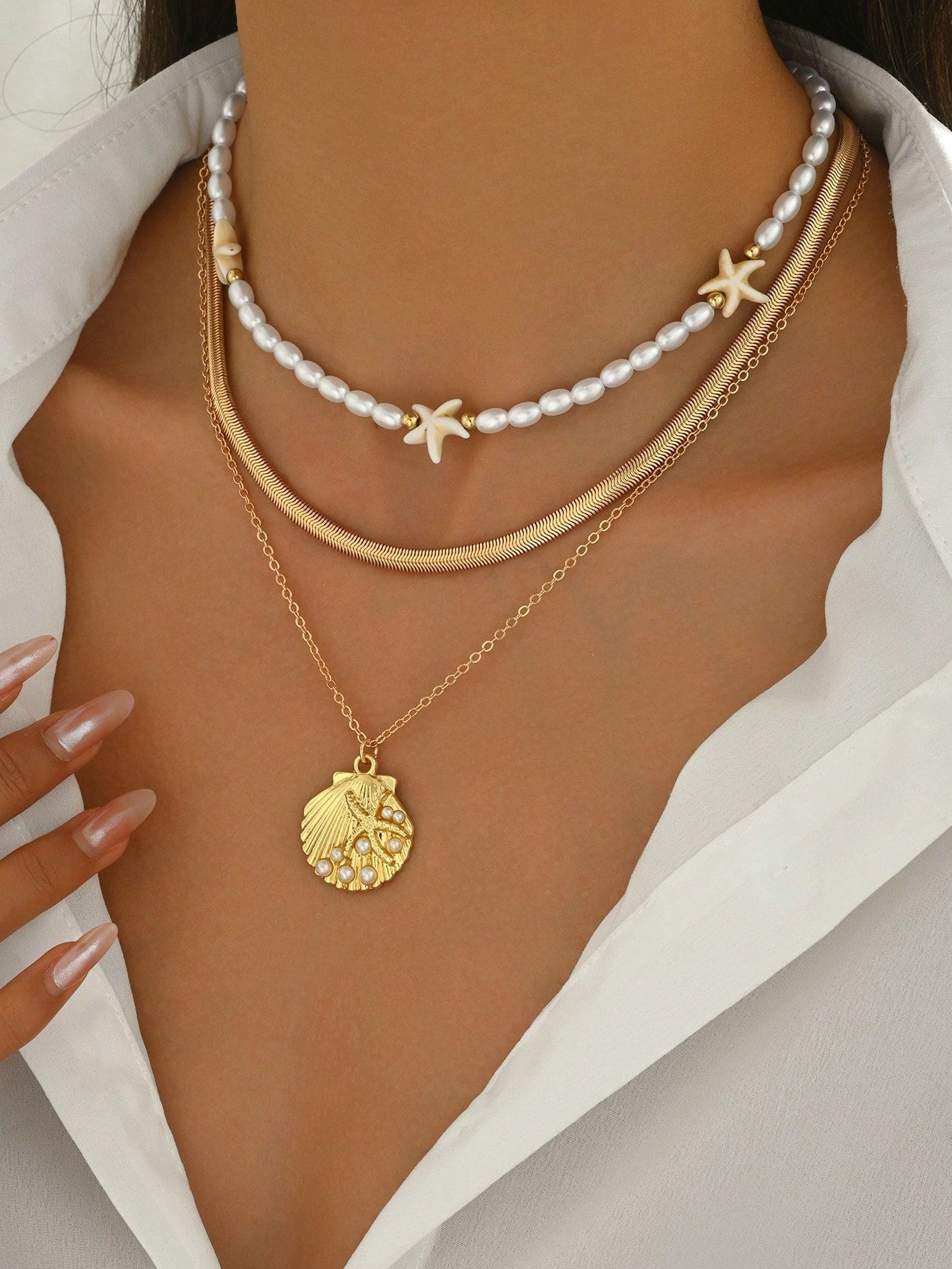 Ensemble de 3 colliers 14