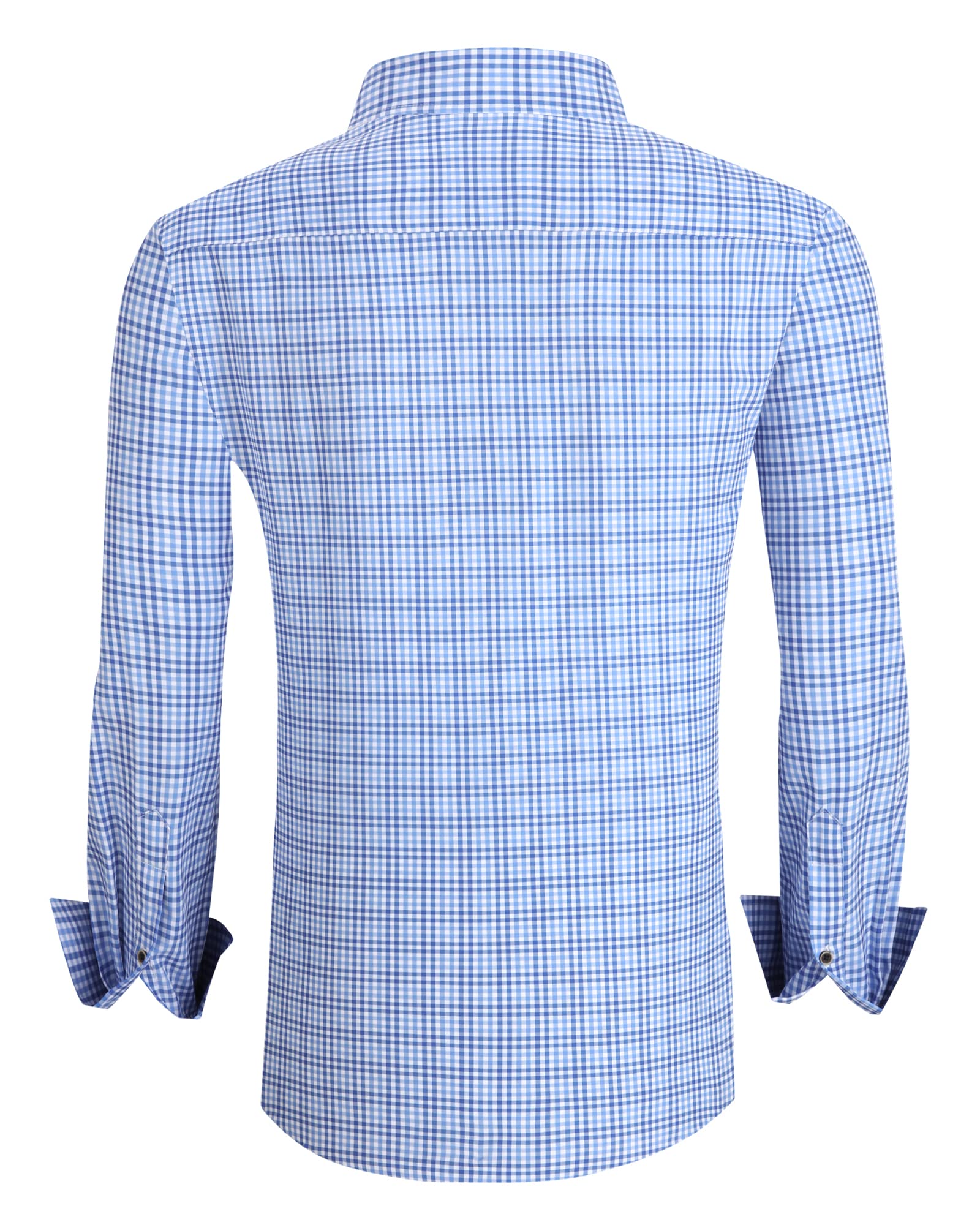 Chemise Homme Extensible Bleue Plaid D