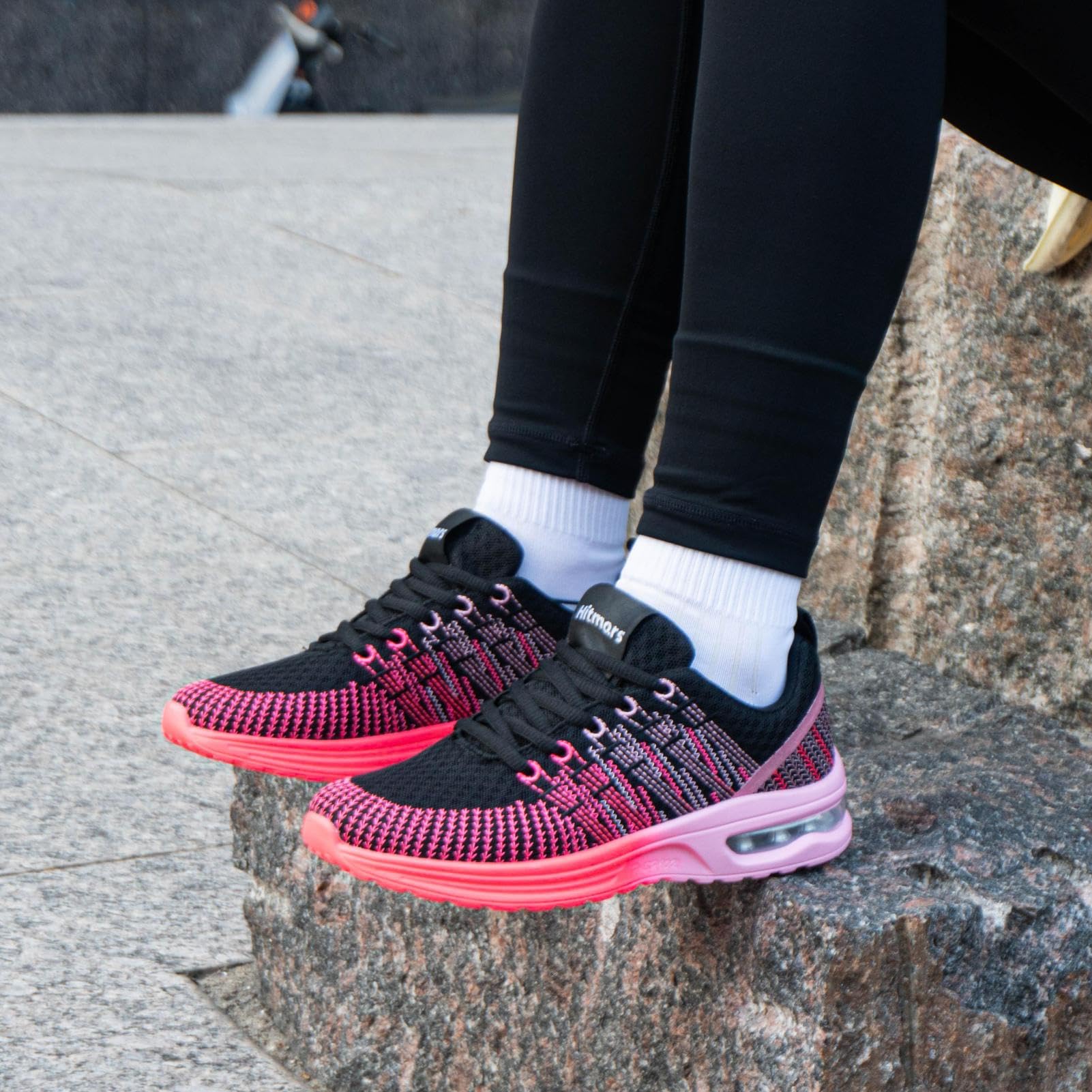 Baskets Running Femme Rose rouge G