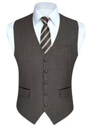 Gilet Costume Homme Gris Ardoise D