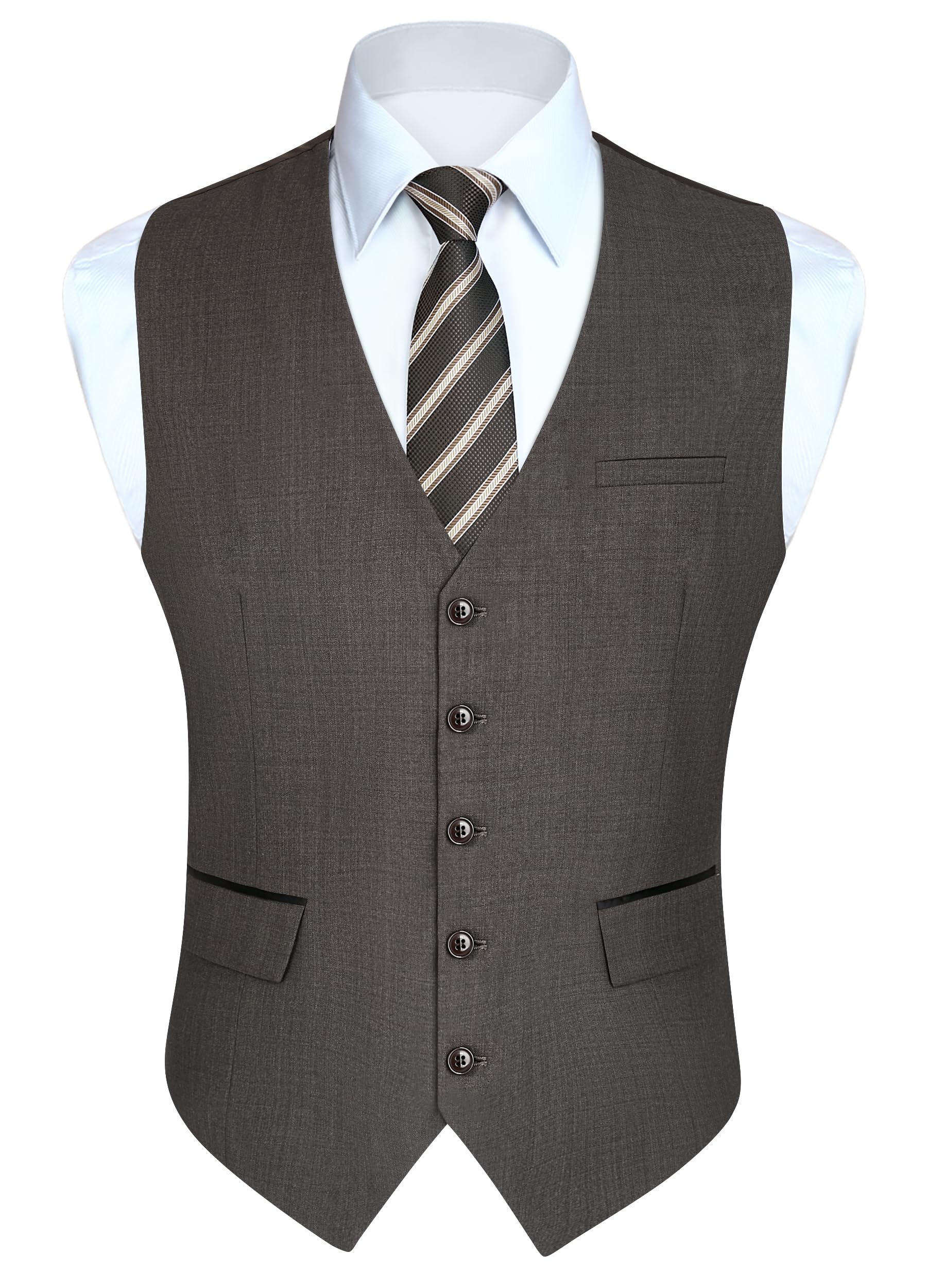 Gilet Costume Homme Gris Ardoise D