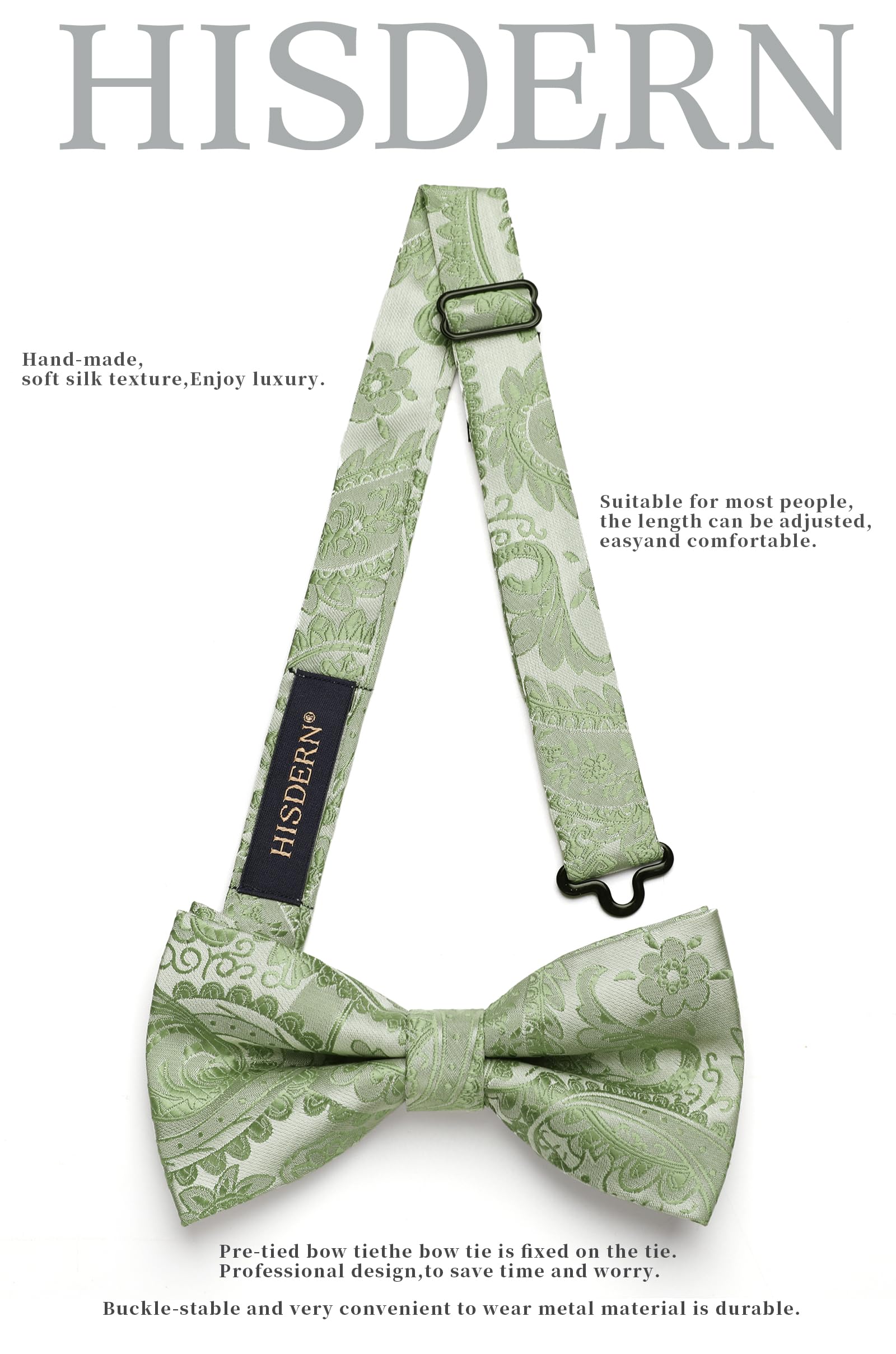 Nœud Papillon F Vert Sauge-1 G