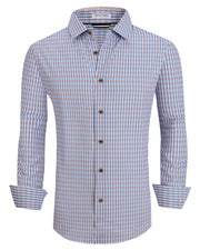 Chemise Homme Extensible Navy Orange D