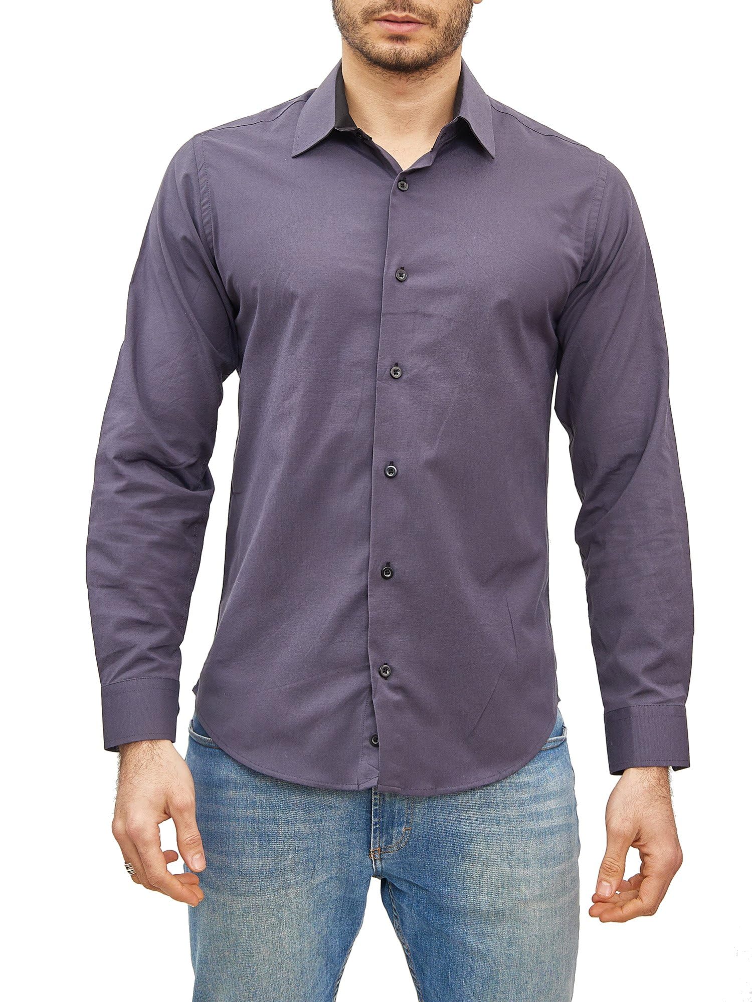 Chemise Homme Élégante & Polyvalente Anthracite A