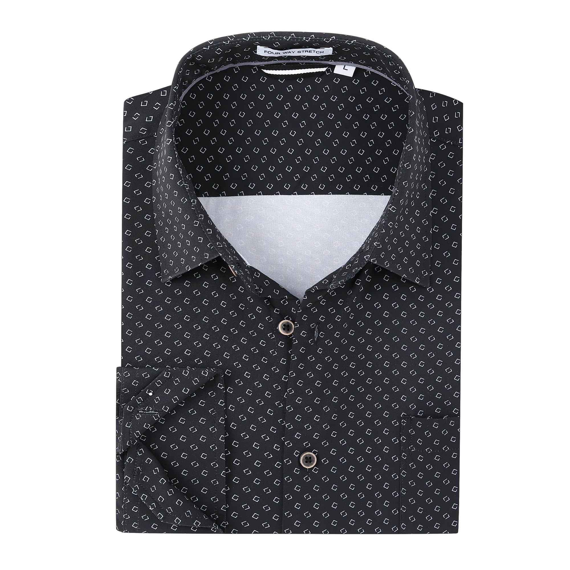 Chemise Homme  Élégante & Moderne Black-122 E
