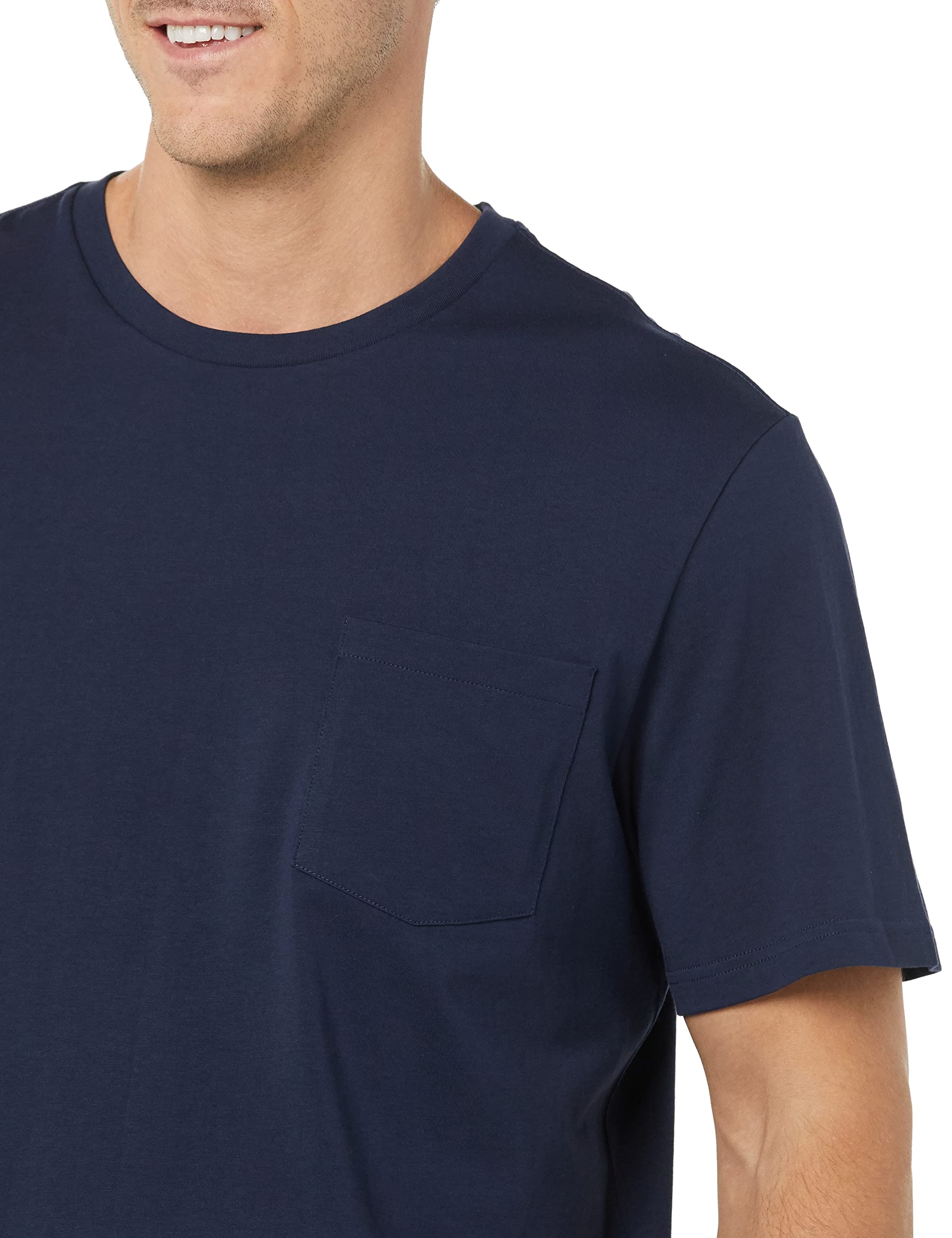 T-shirt Homme Confortable Bleu Marine Charbon Chiné I