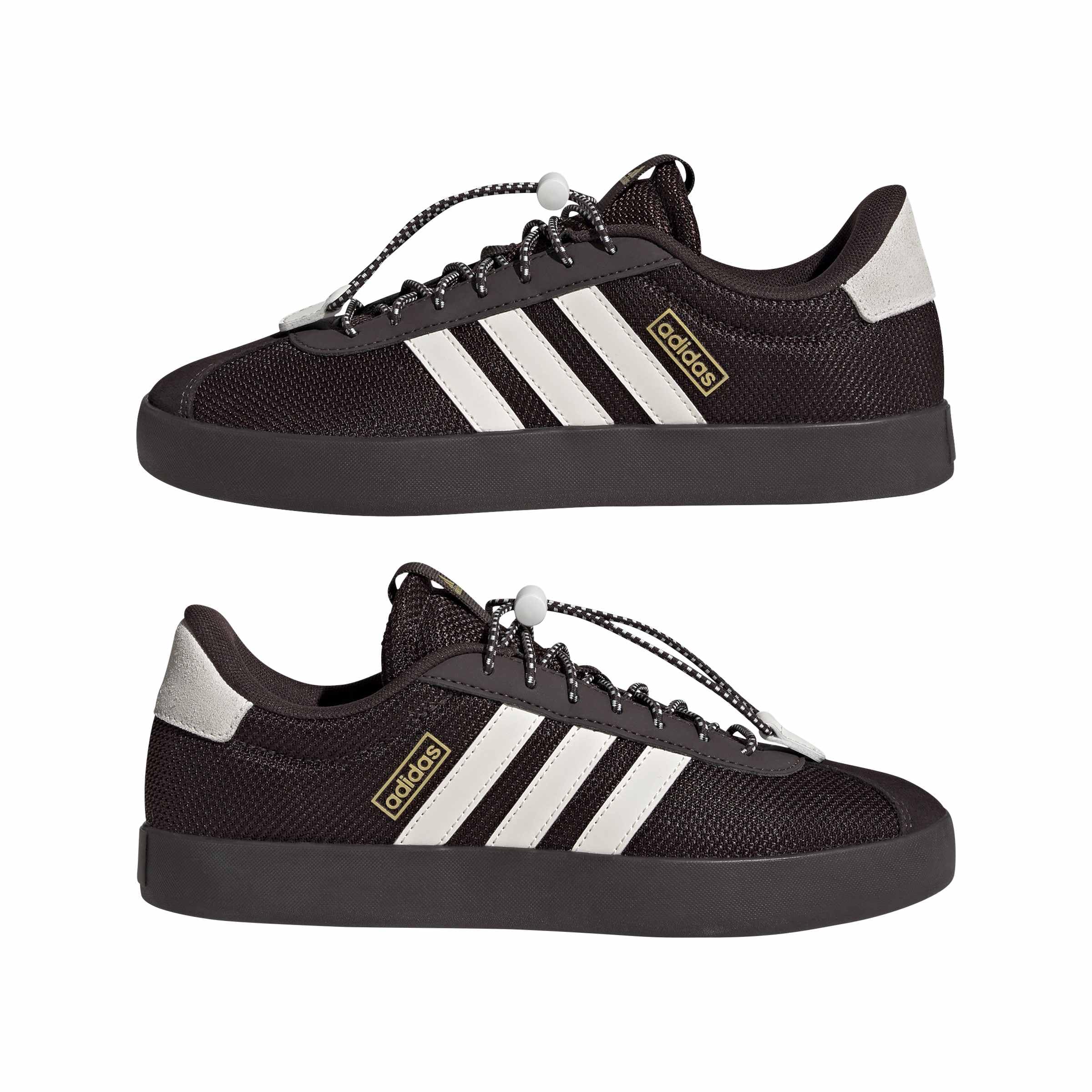 Adidas VL Court 3.0 Femme Aurora Coffee Off White Gold Met F