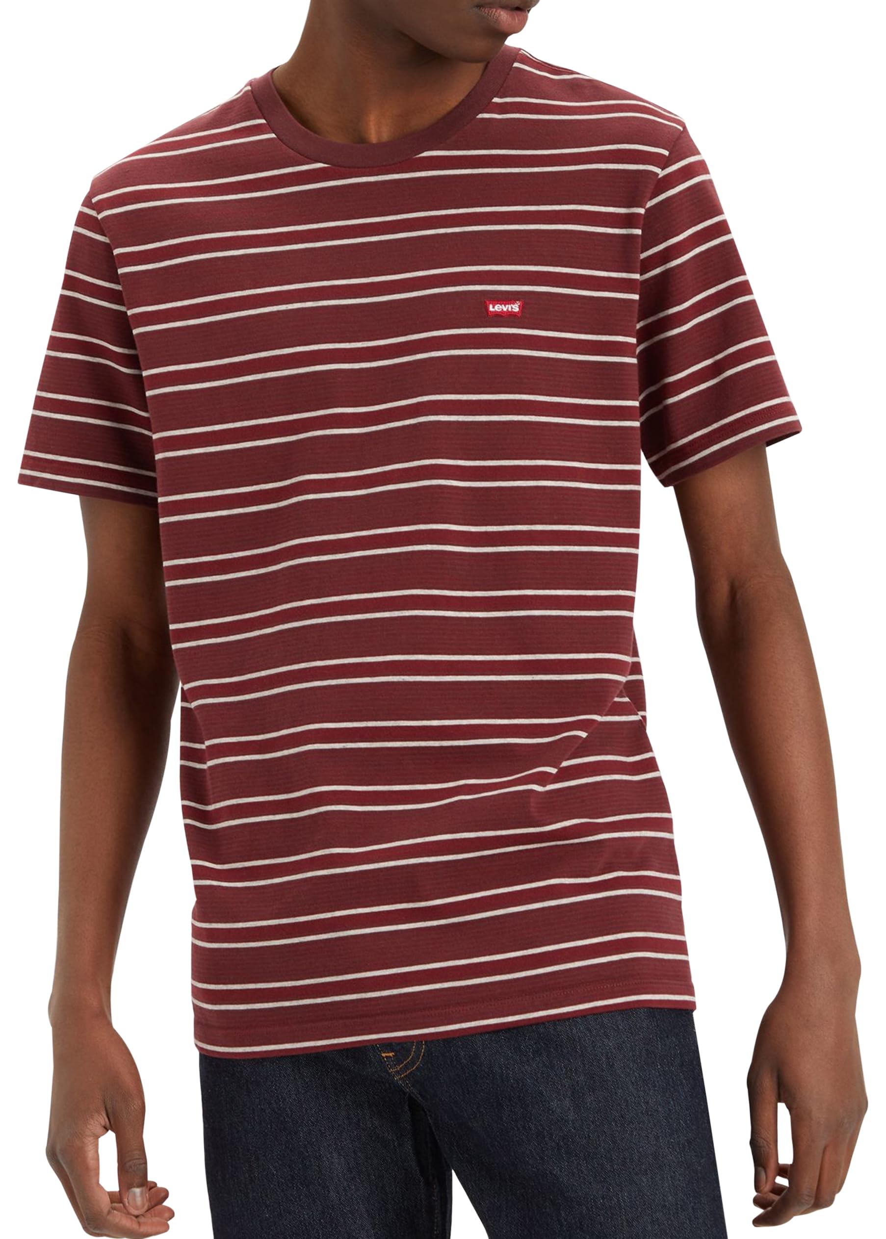 T-Shirt Levi’s Original Trailhead Strip Red Mohagany H