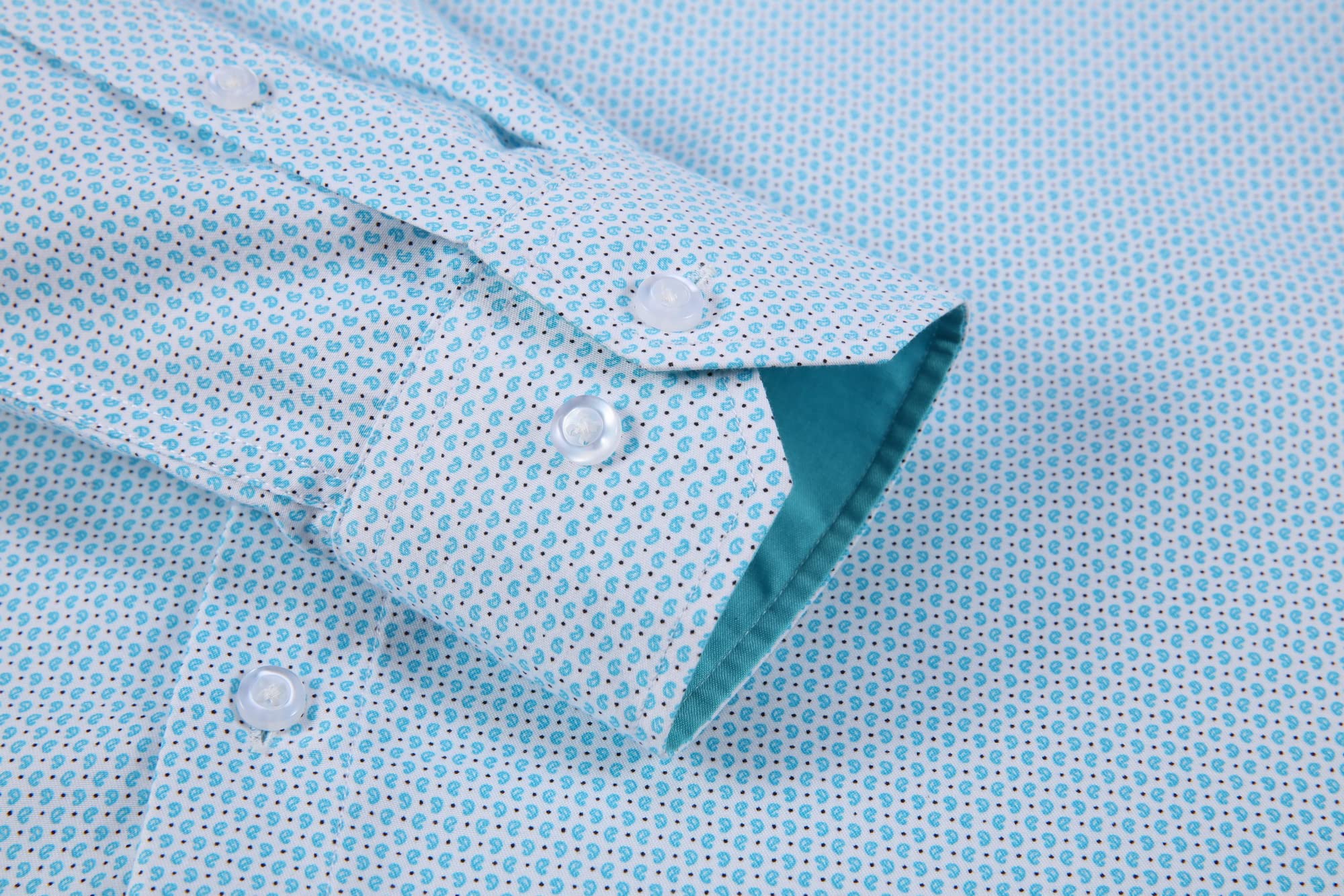 Chemise Homme  Élégante & Moderne Turquoise-1670 E