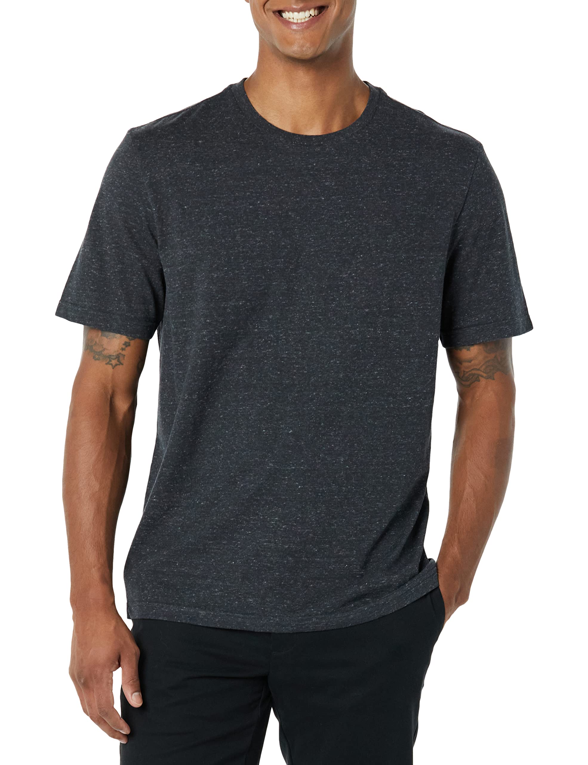 T-shirt Homme Confortable Bordeaux Charbon Chiné I