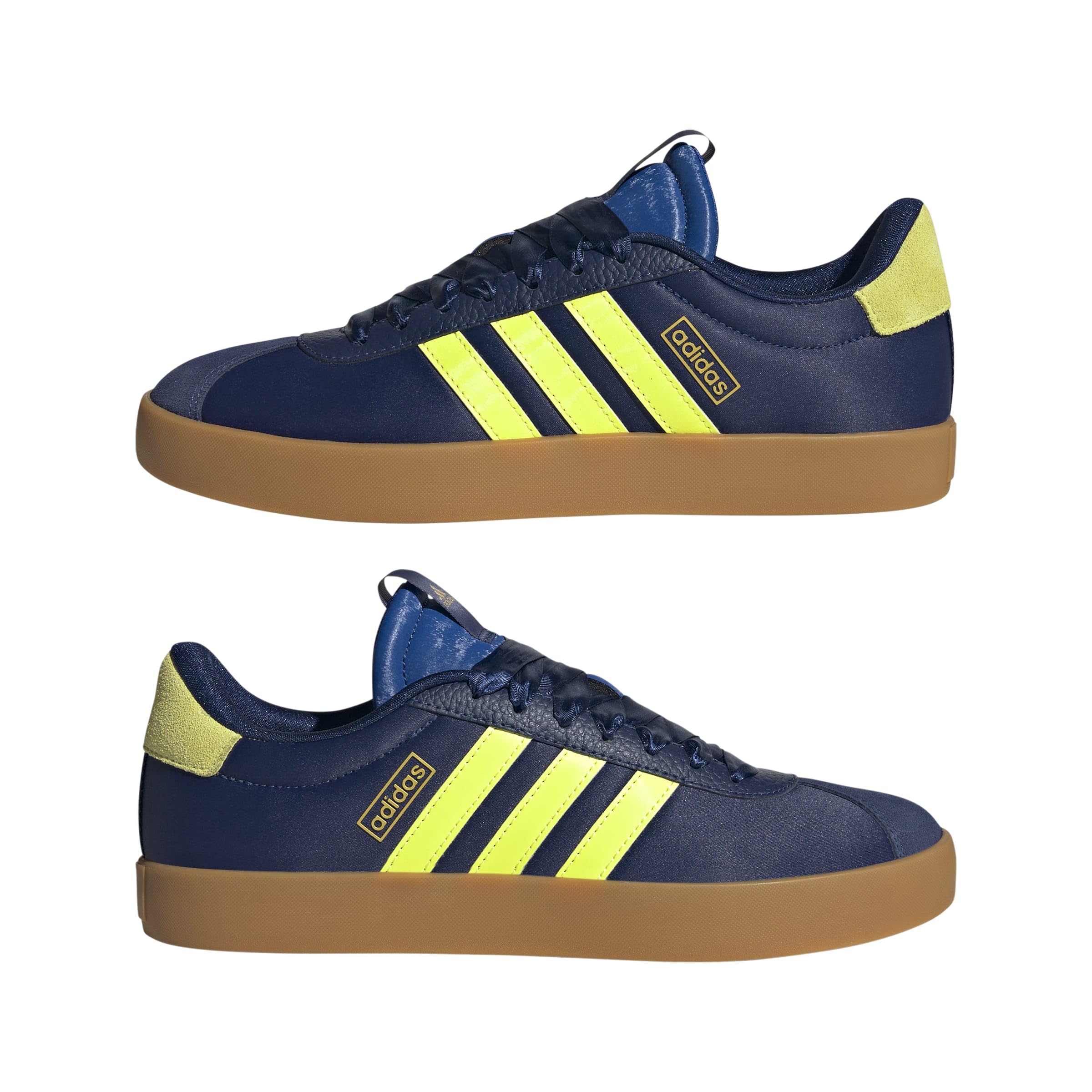 Adidas VL Court 3.0 Femme Dark Blue Hi Res Yellow Gold Met F