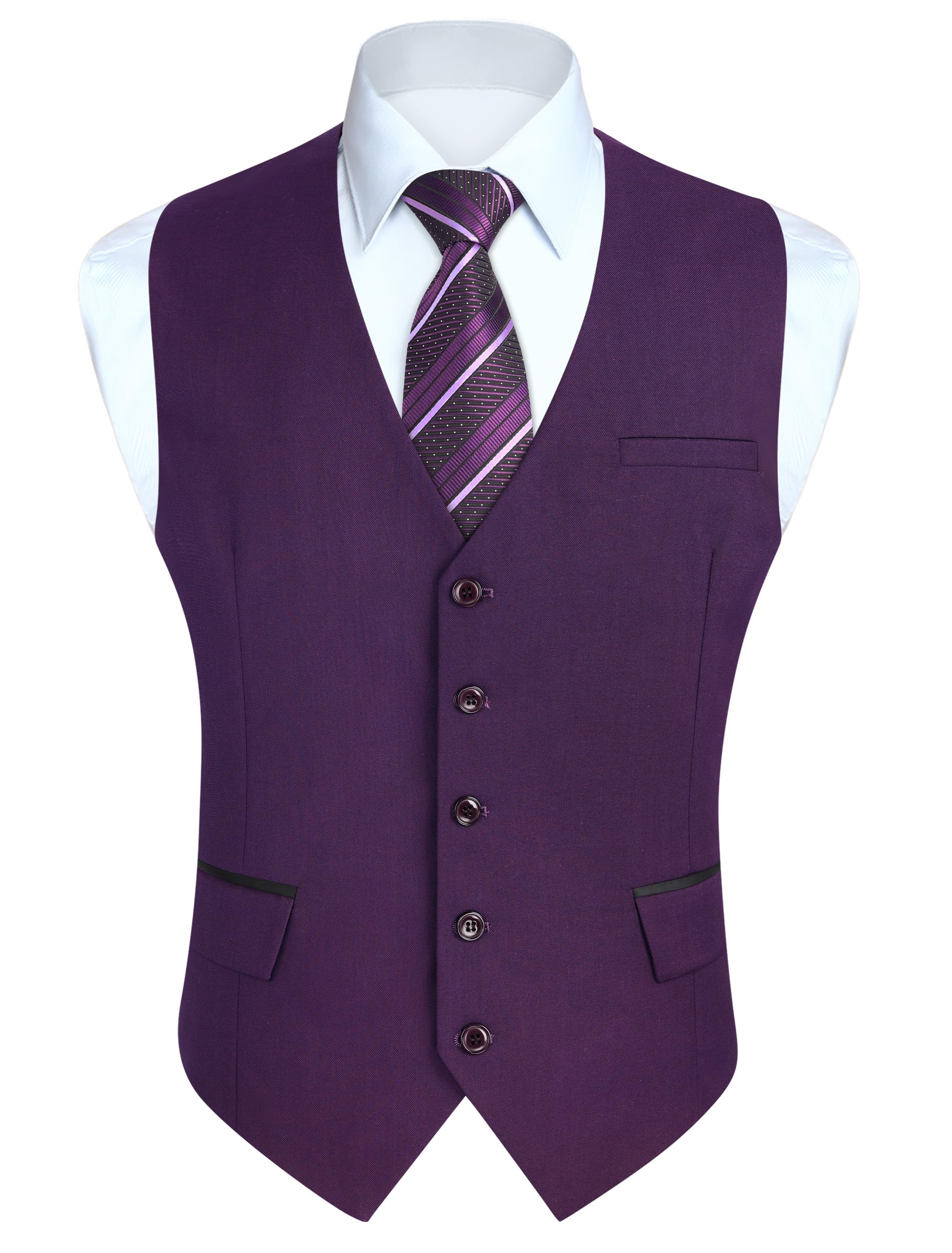 Gilet Costume Homme Pourpre D