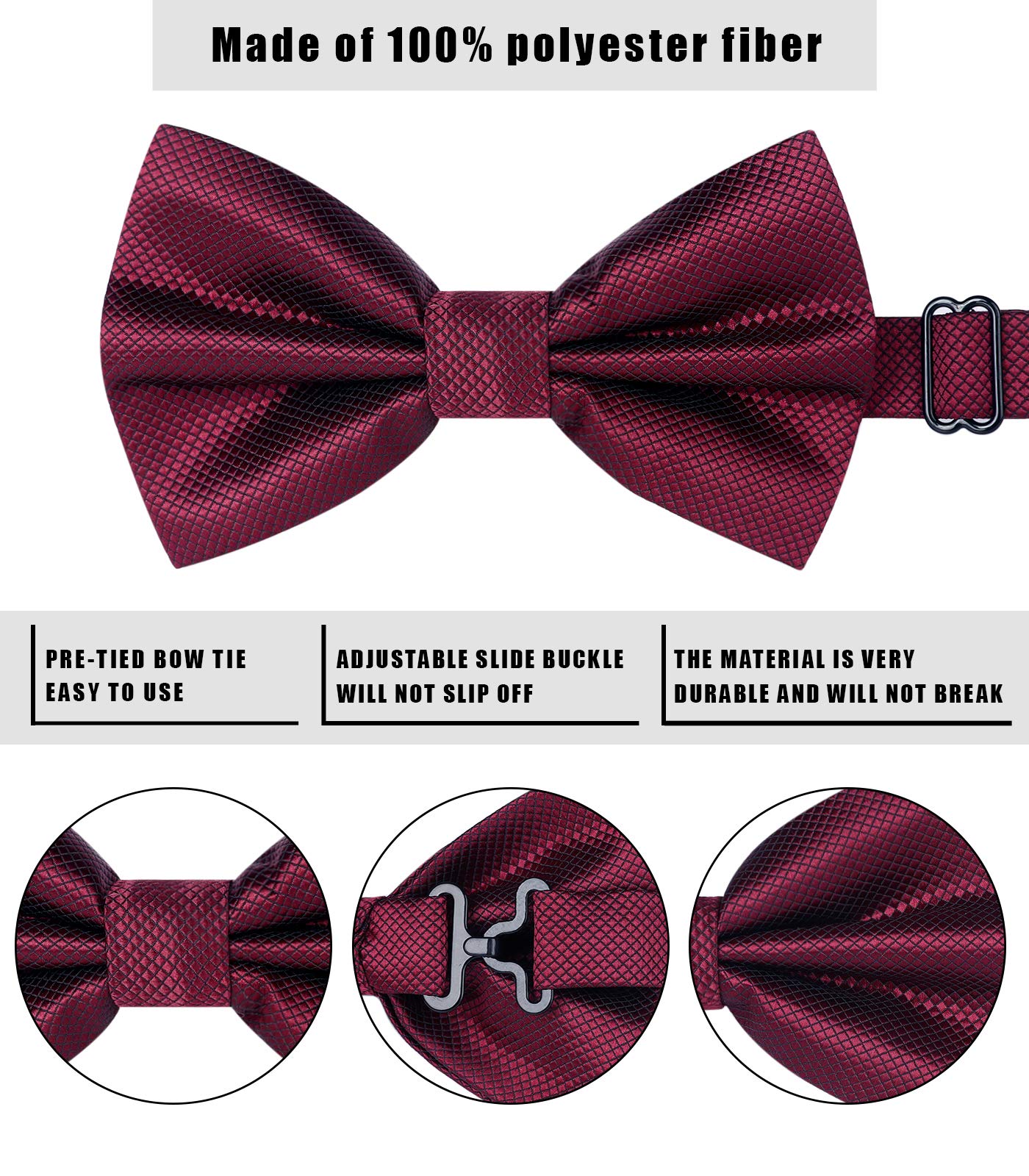 Nœud Papillon C Bordeaux-3 G