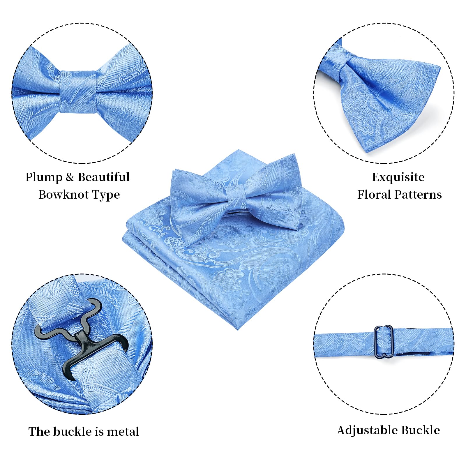 Nœud Papillon B Bleu Clair-2 G