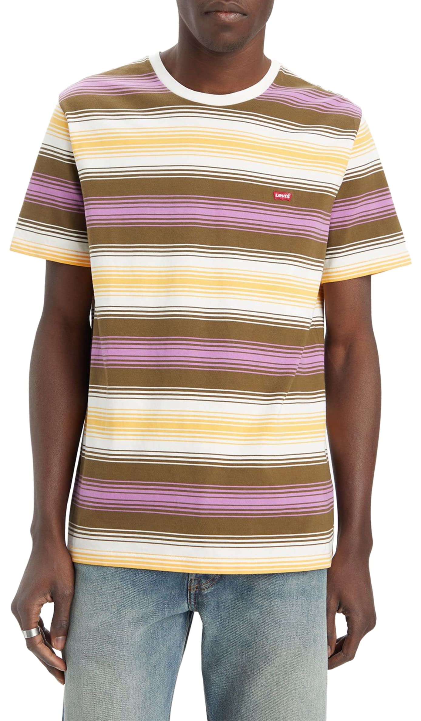 T-Shirt Levi’s Original Fizzy Stripe Egret Triblend H