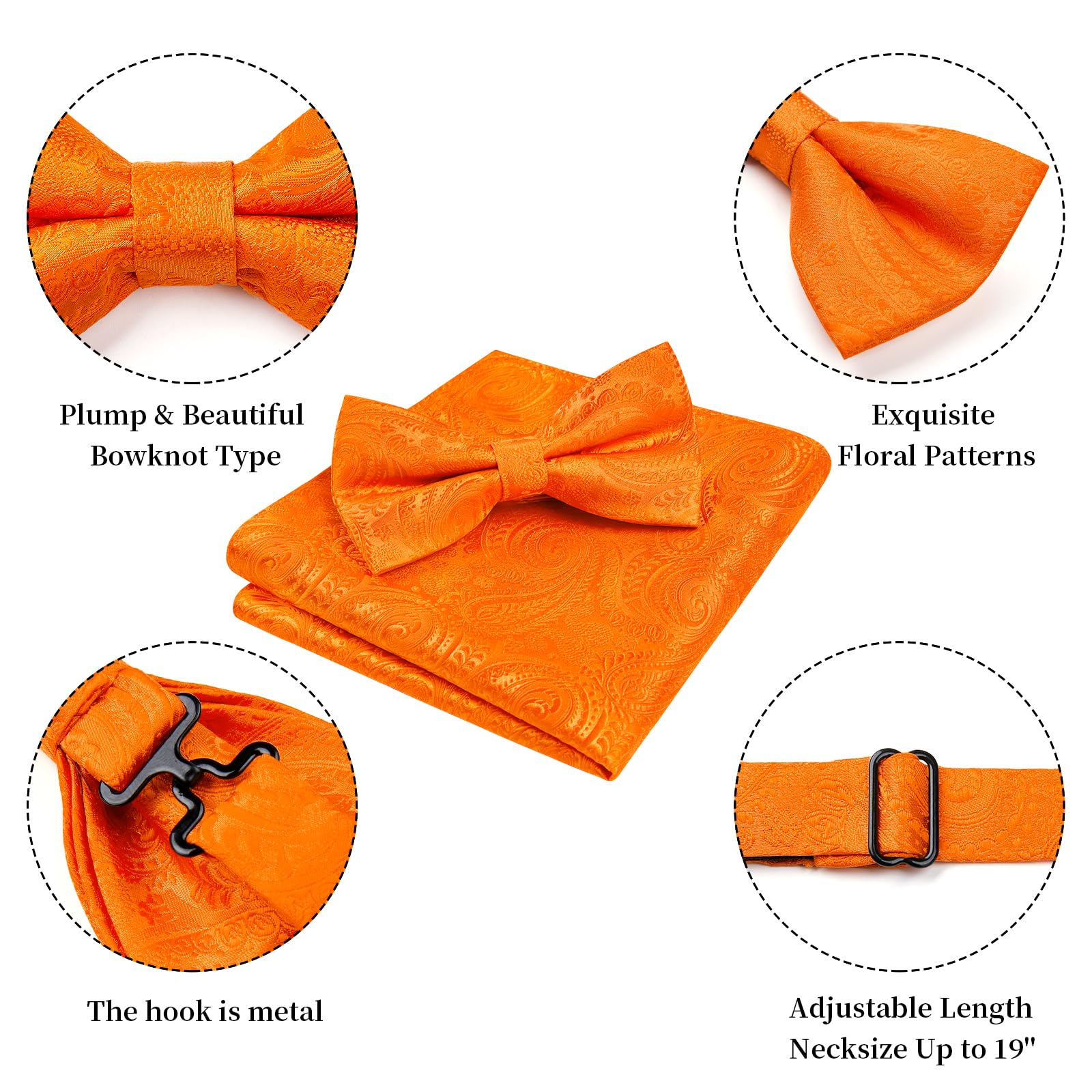 Nœud Papillon G Orange-2 G