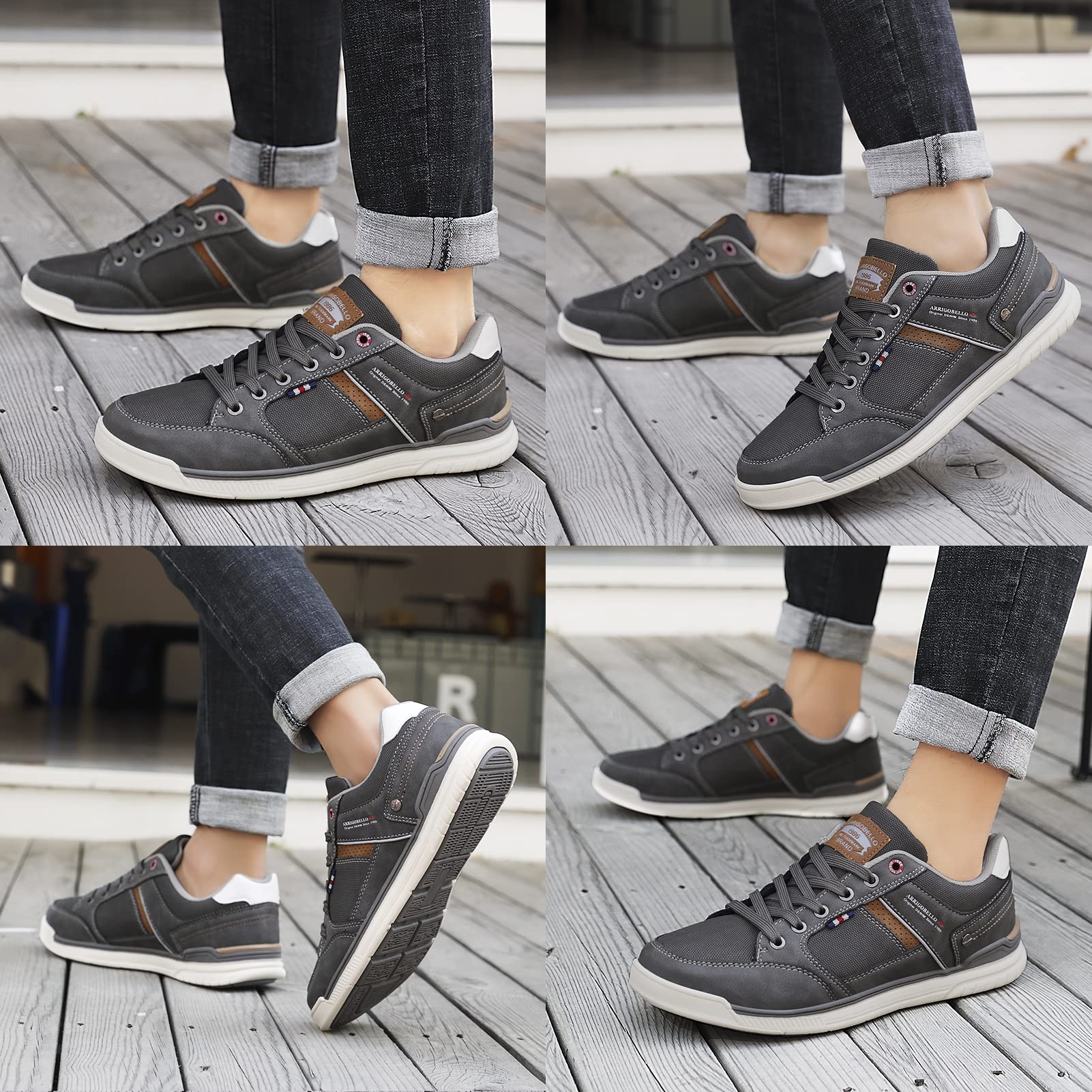 Baskets Homme Ville Casual A Gris H