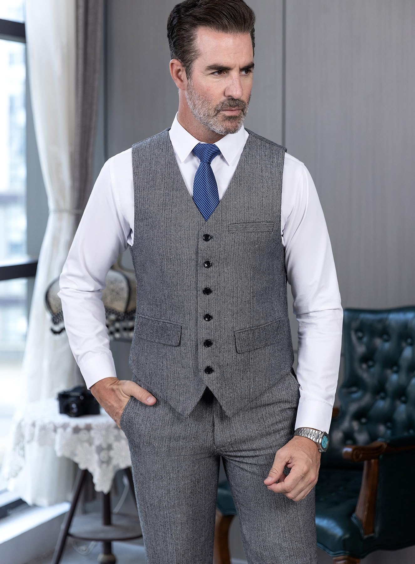 Costume Homme 3 Pièces Champagne J