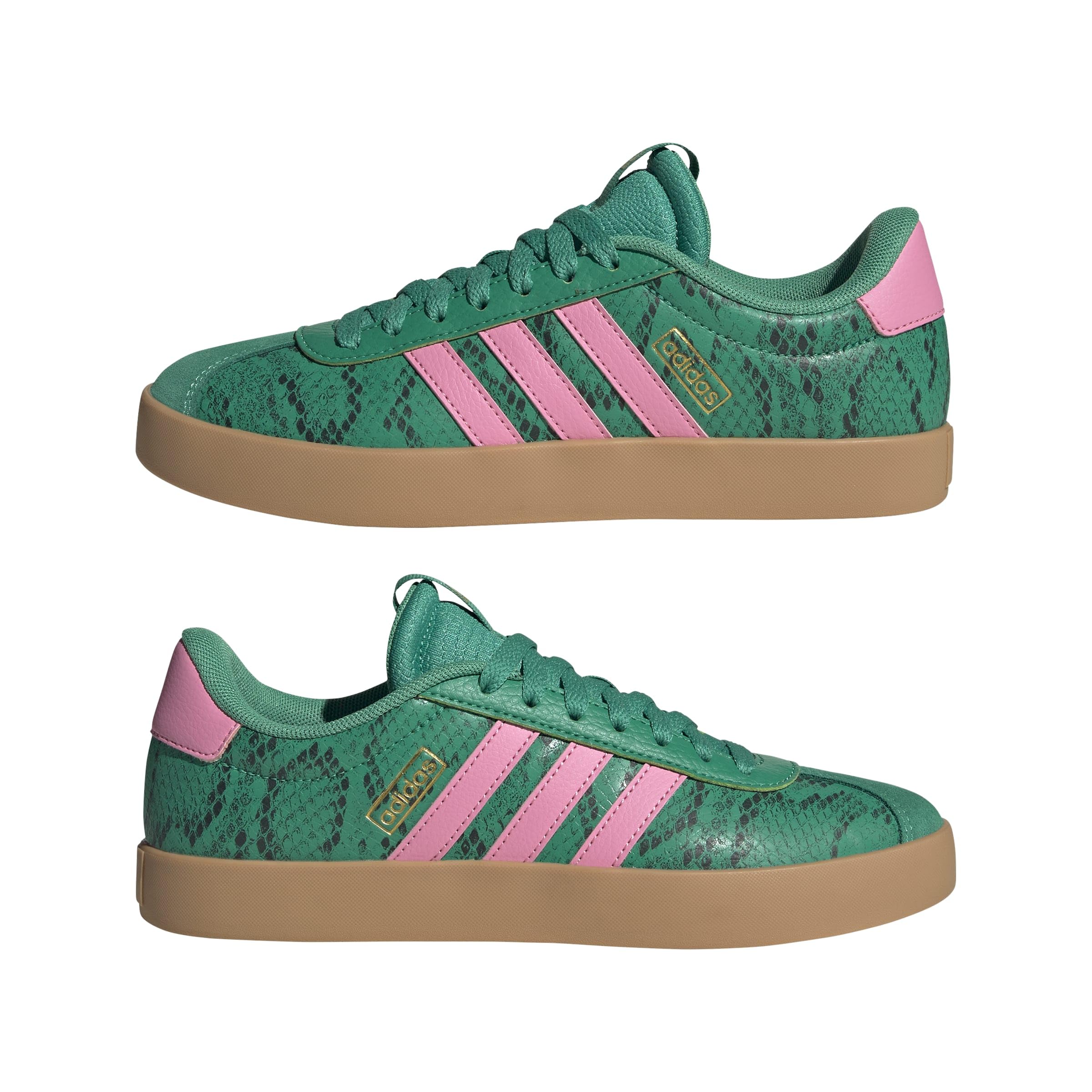 Adidas VL Court 3.0 Femme Court Green Bliss Pink Gold Met F