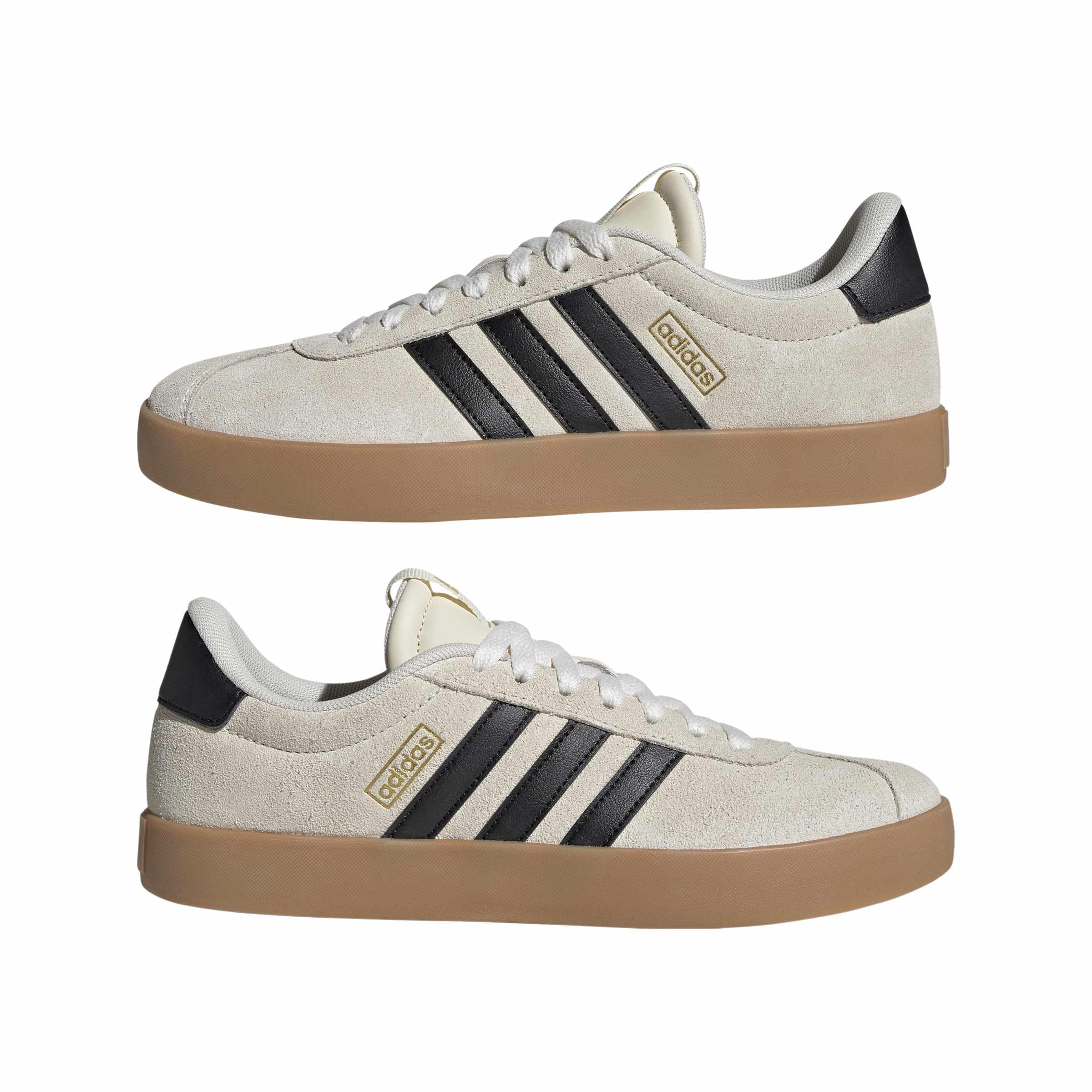 Adidas VL Court 3.0 Femme Cream White Core Black Gold Met F