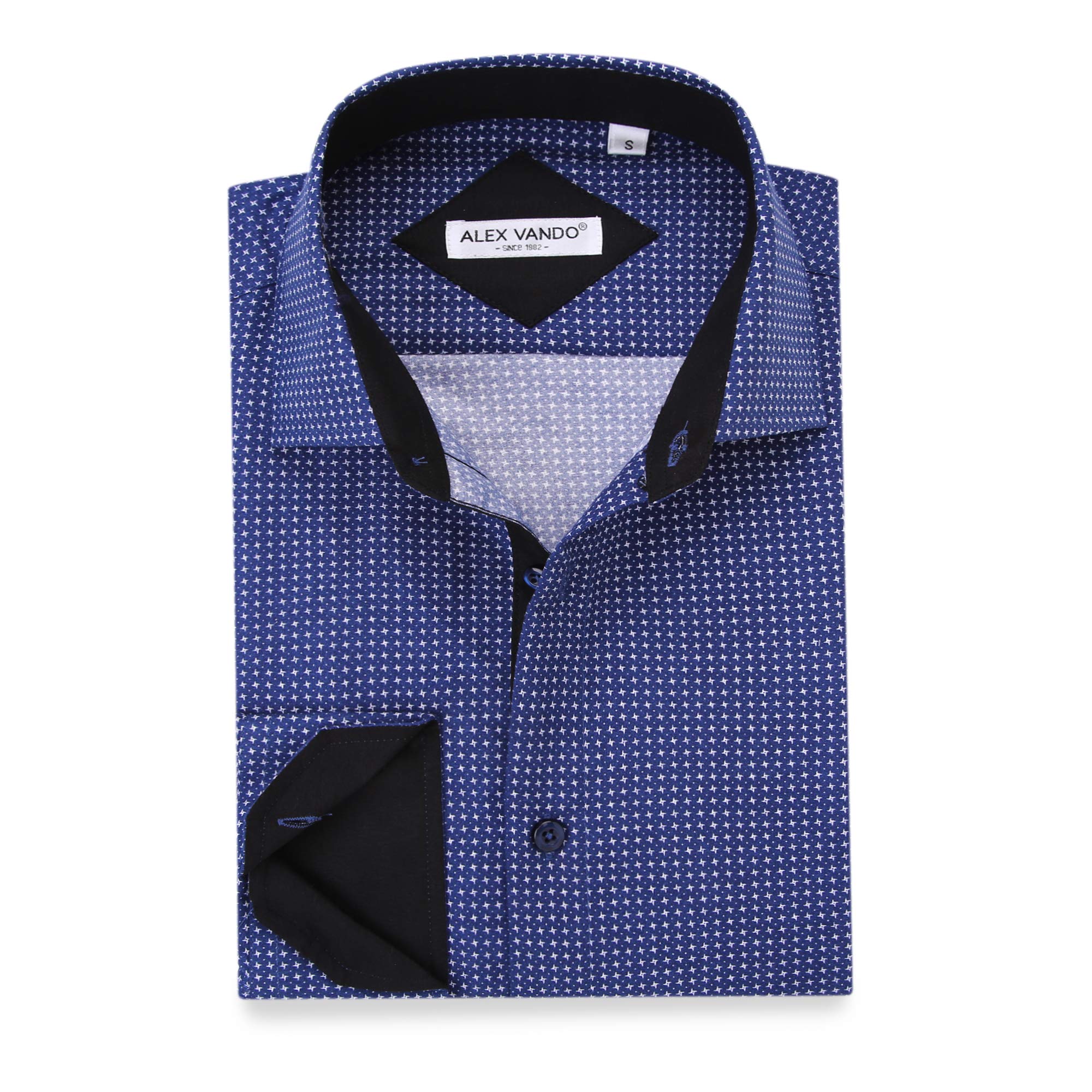 Chemise Homme  Élégante & Moderne Bleue-879 E
