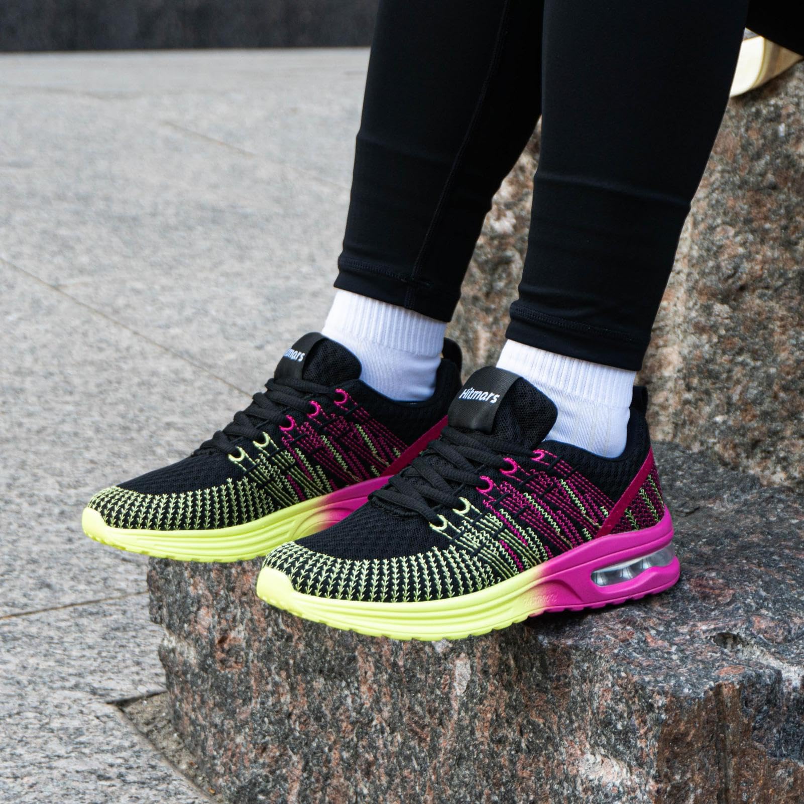 Baskets Running Femme Violet Jaune G