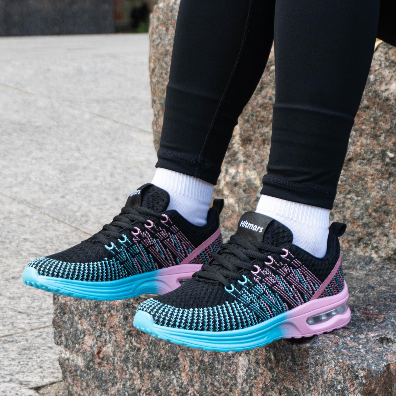 Baskets Running Femme Rose Bleu G