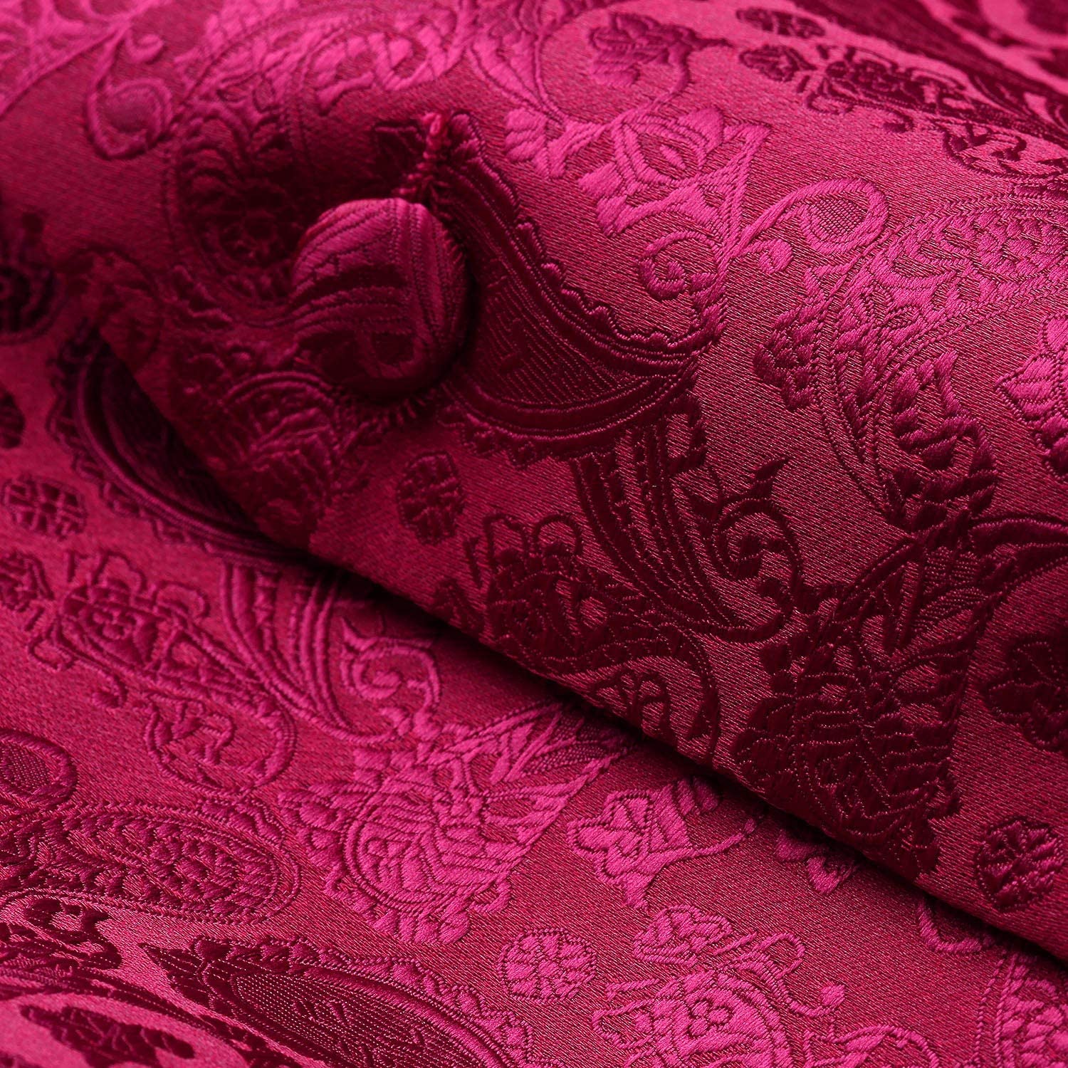 Gilet Homme plus Cravate & Pochette Vin Rouge F