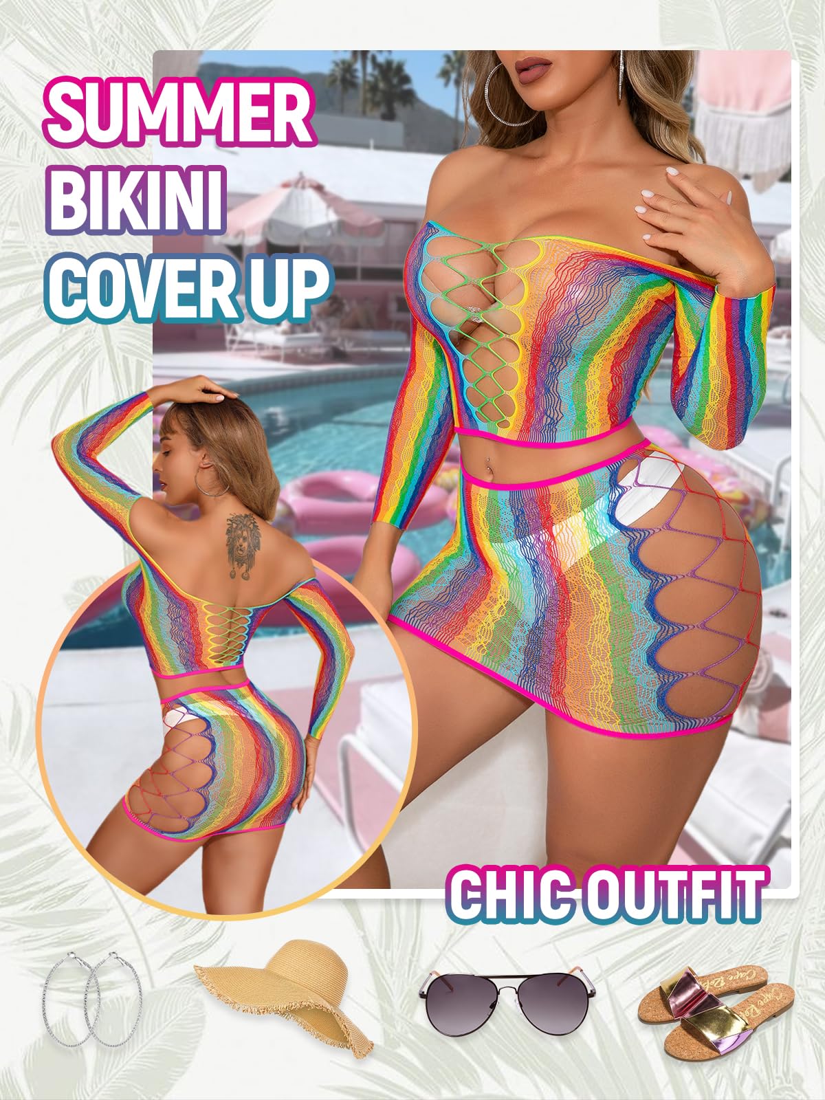Ensemble de Lingerie Femme Rainbow A