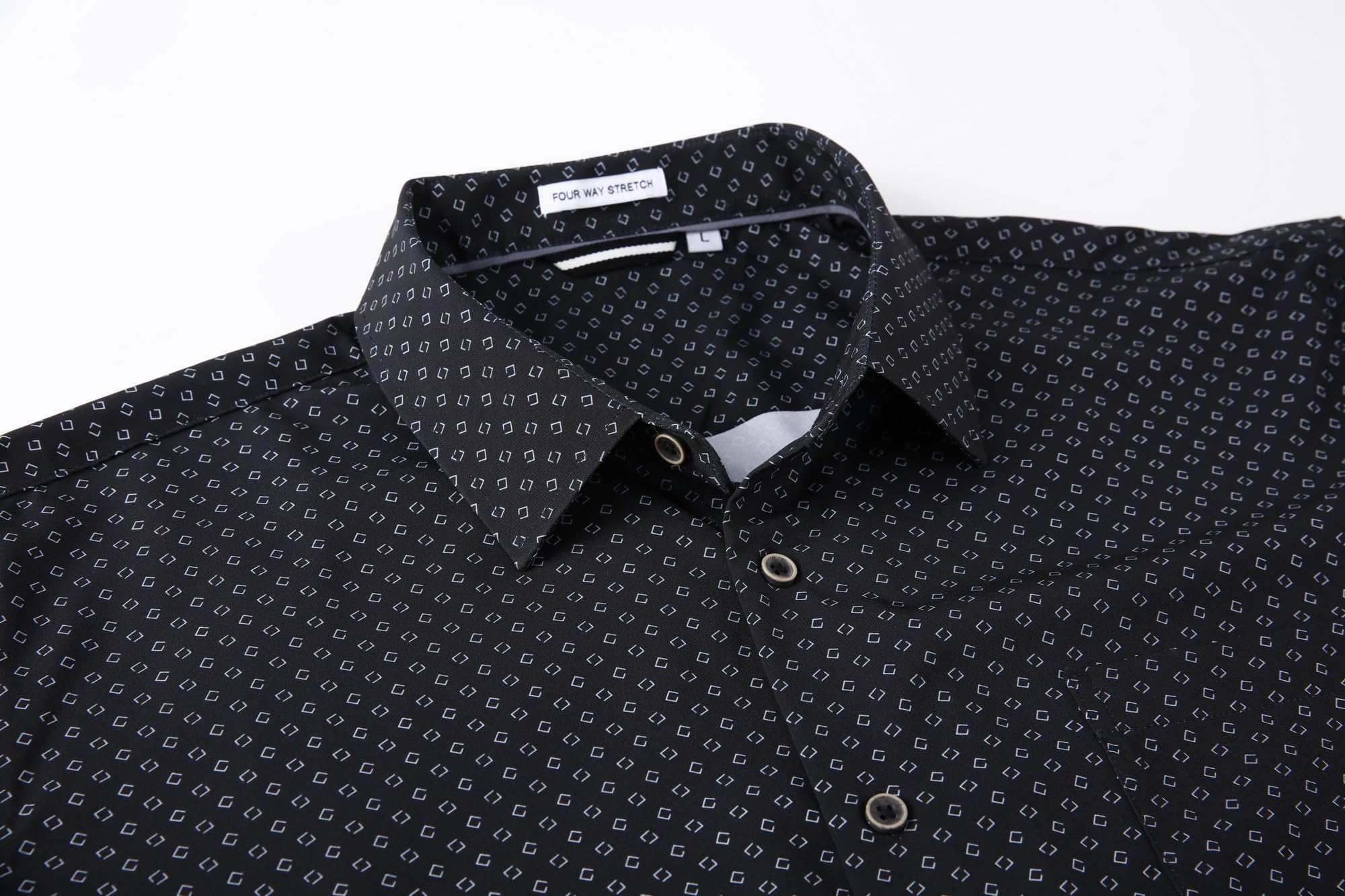 Chemise Homme  Élégante & Moderne Black-122 E